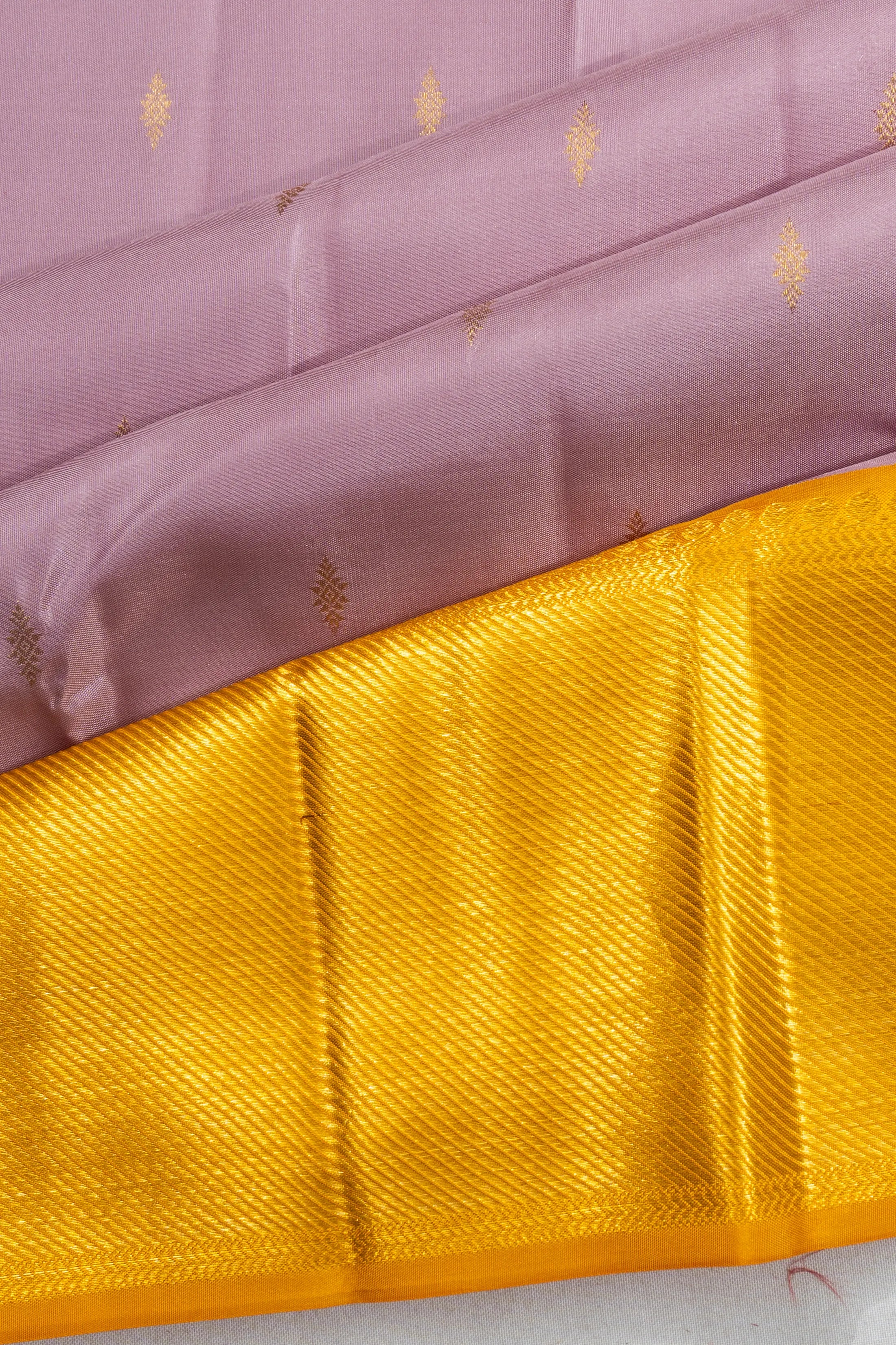 Kanchipuram Silk Butta Lavender Saree