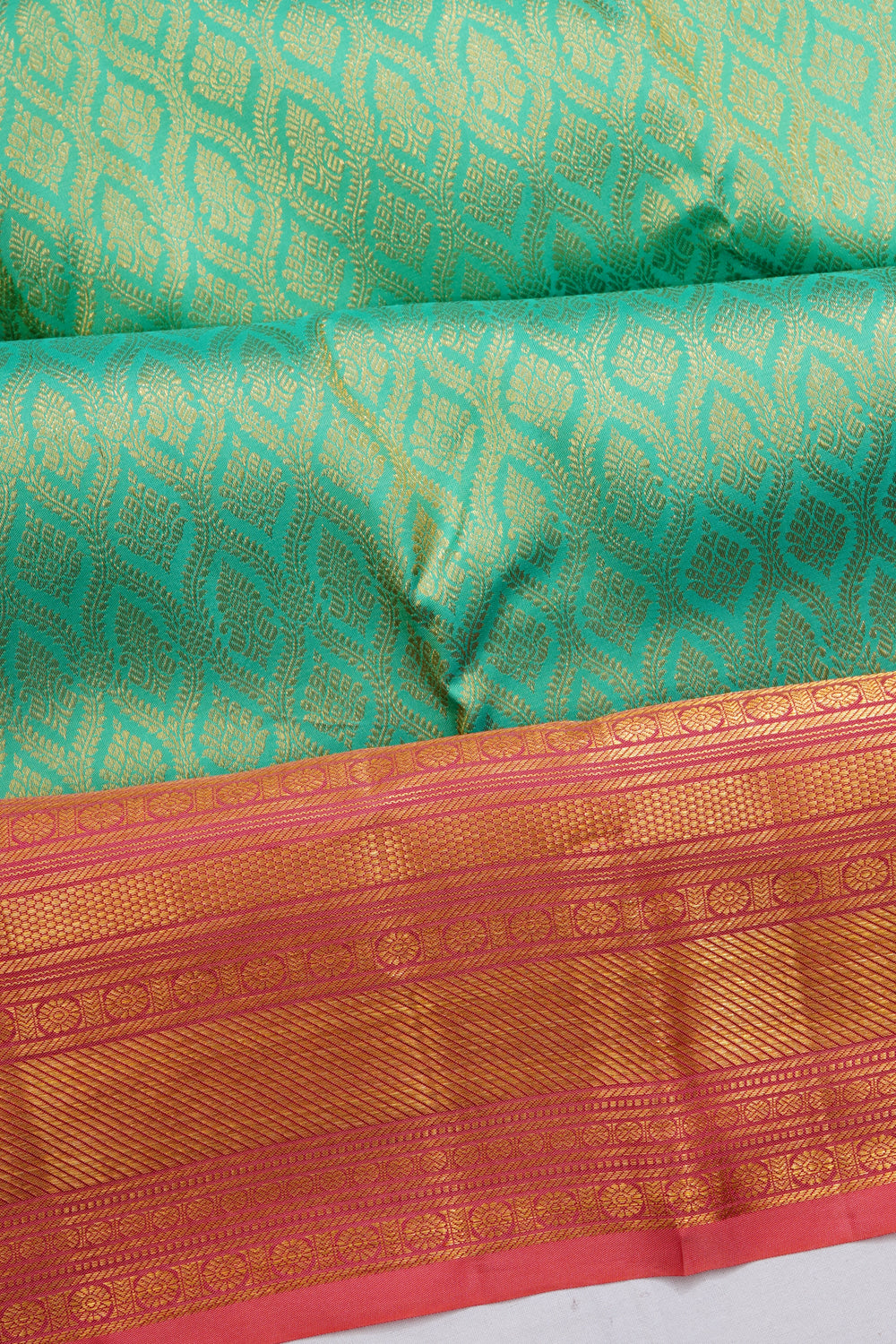 Taranga Kanchi Silk Brocade Sea Blue Saree