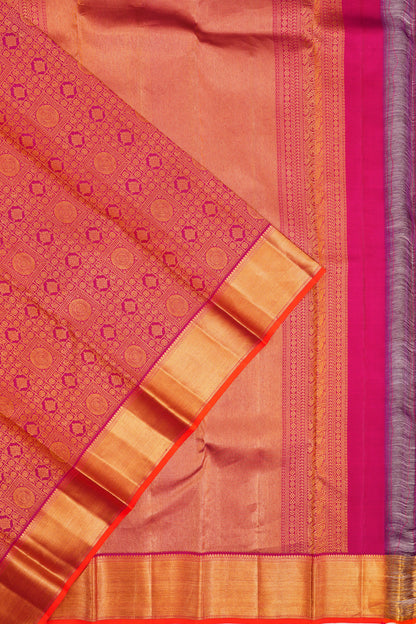 Taranga Kanchi Silk Brocade Pink Saree