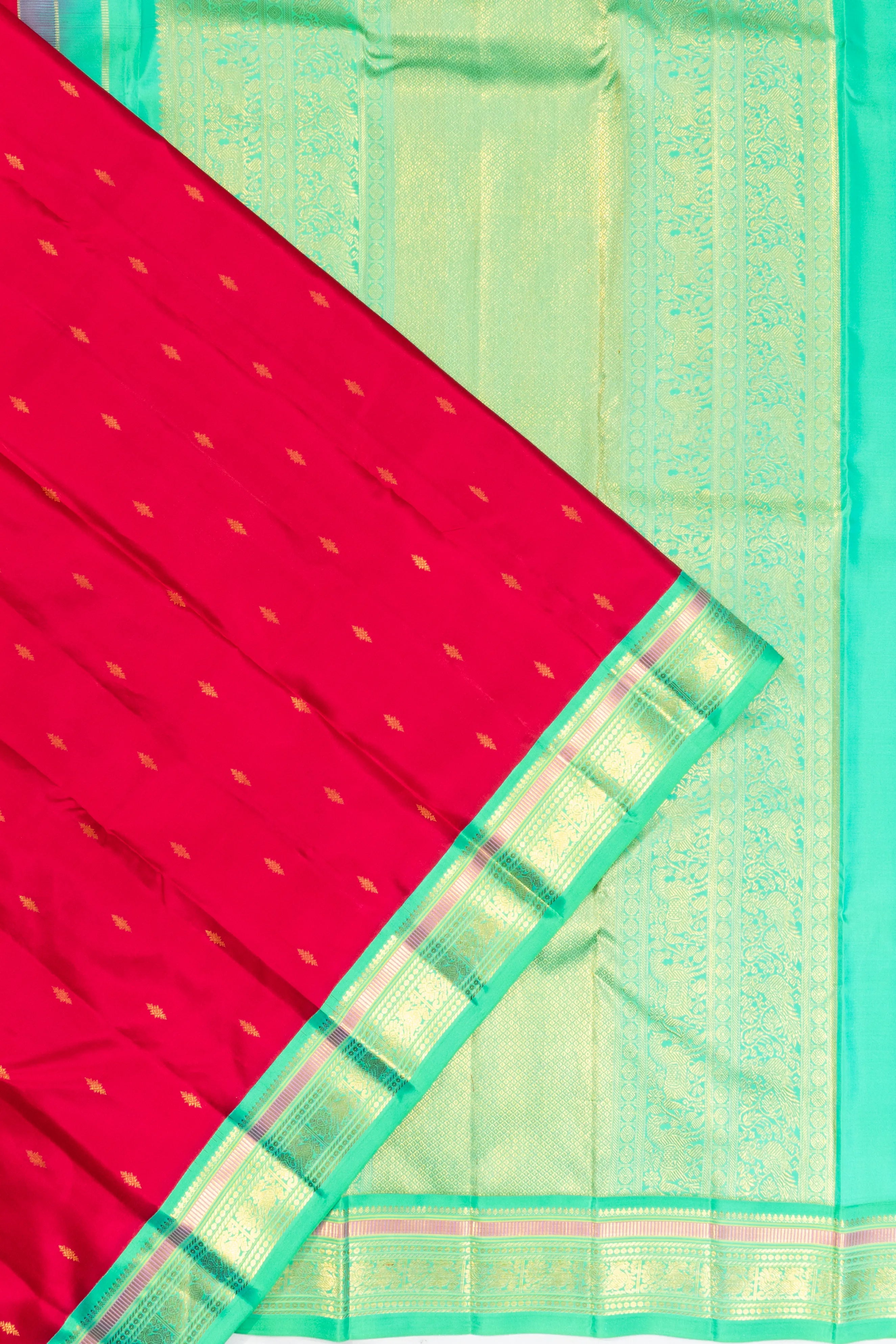 Classic Kanchipuram Silk Butta Pink Saree