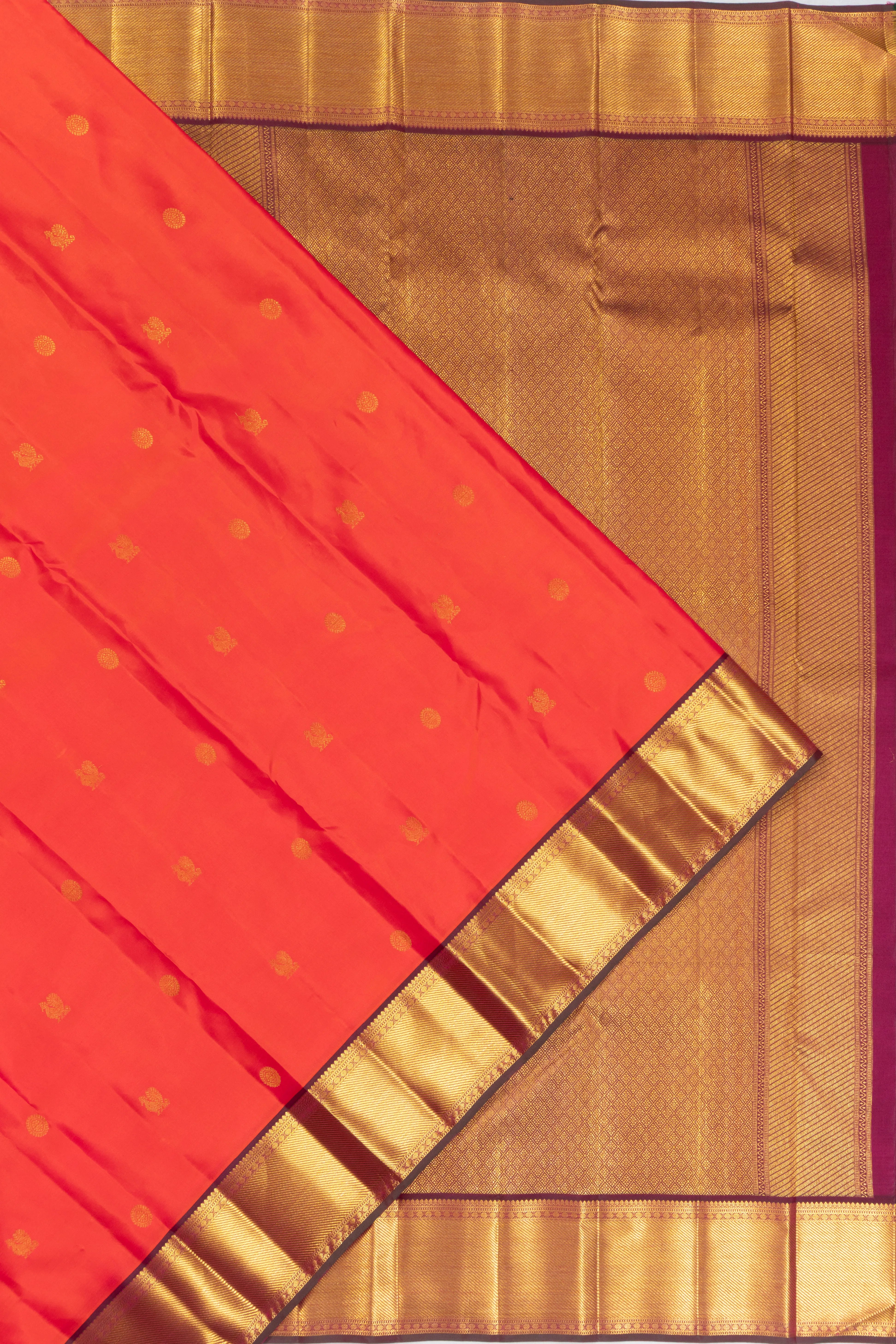 Classic Kanchipuram Silk Butta Pink Saree