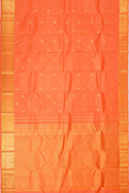 Taranga Kanchi Silk Butta Orange Saree