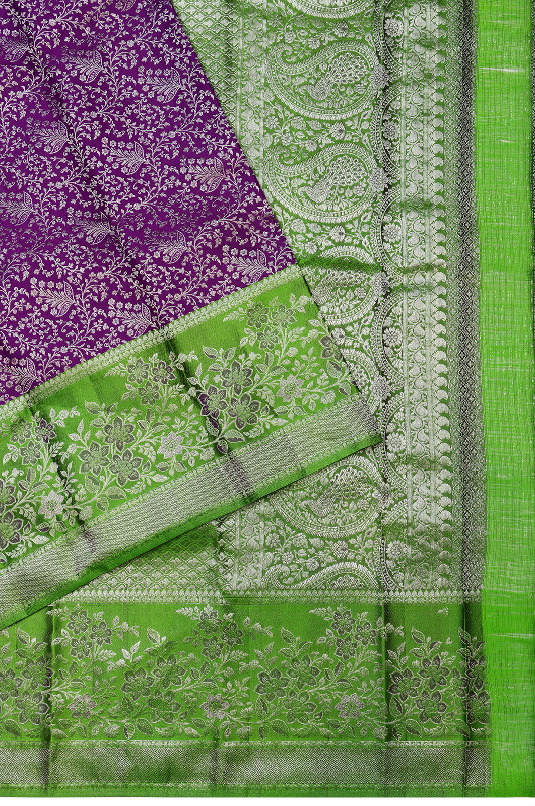 Taranga Kanchi Silk Brocade Purple Saree