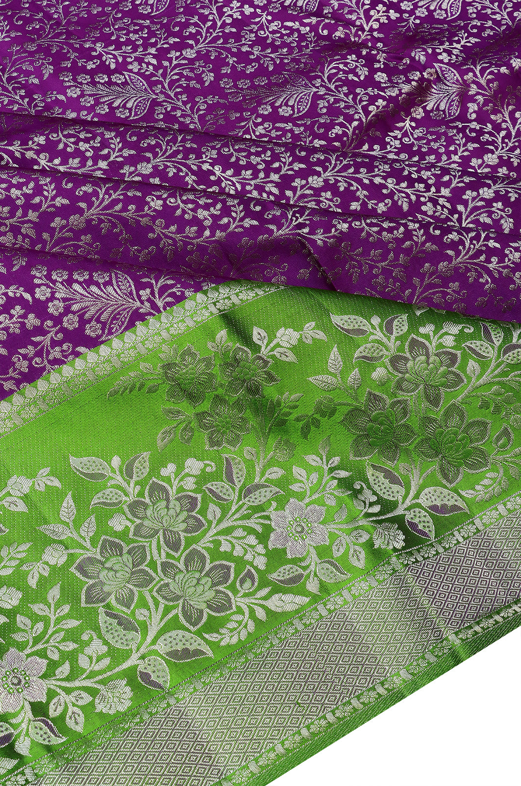 Taranga Kanchi Silk Brocade Purple Saree