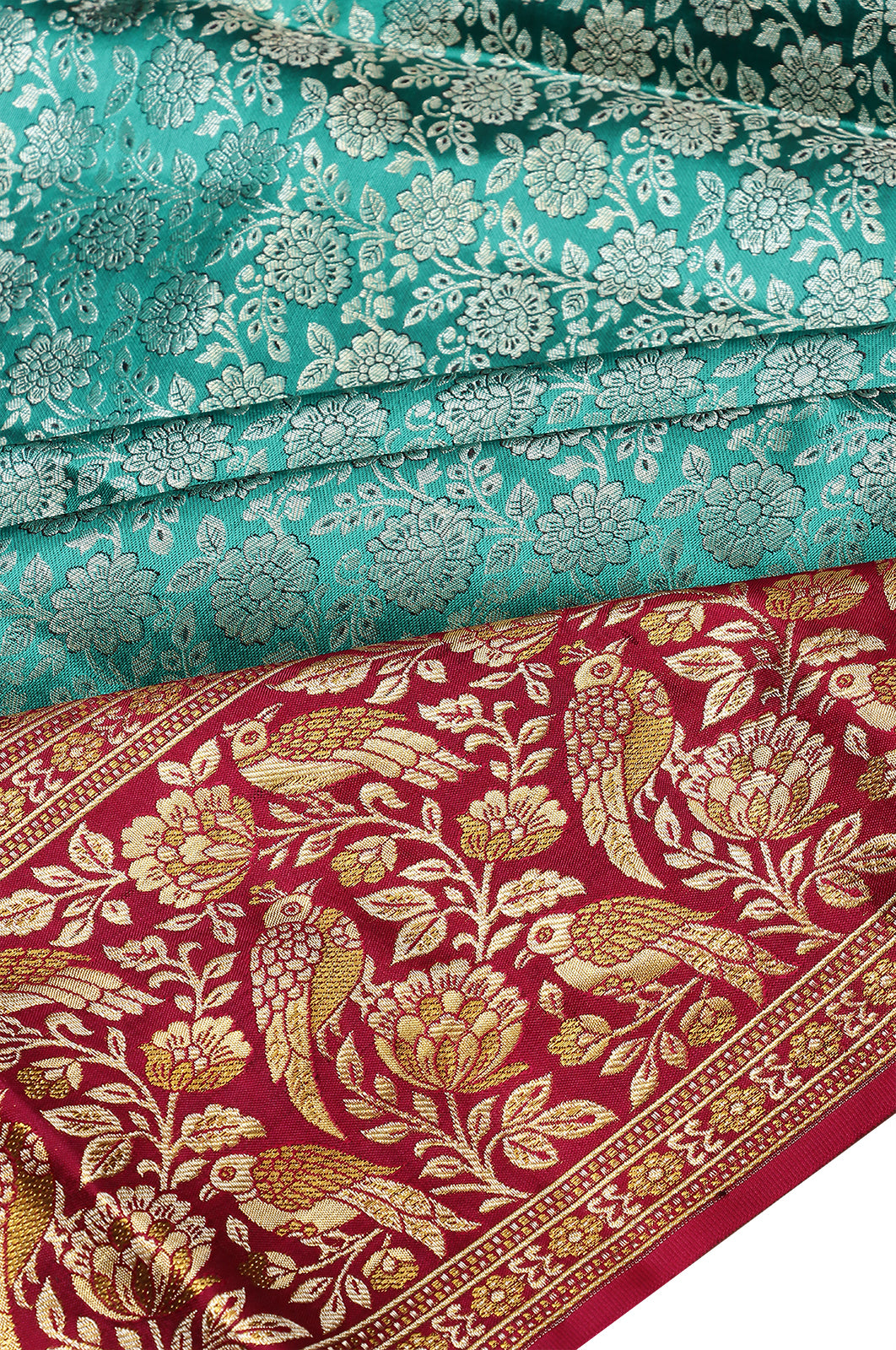 Taranga Kanchi Silk Brocade Sky Blue Saree