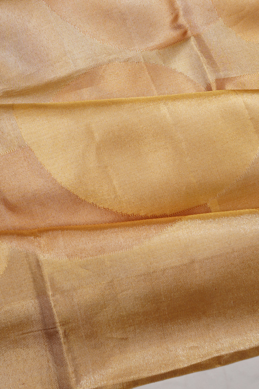 Kanchipuram Silk Tissue Brocade Gold Saree