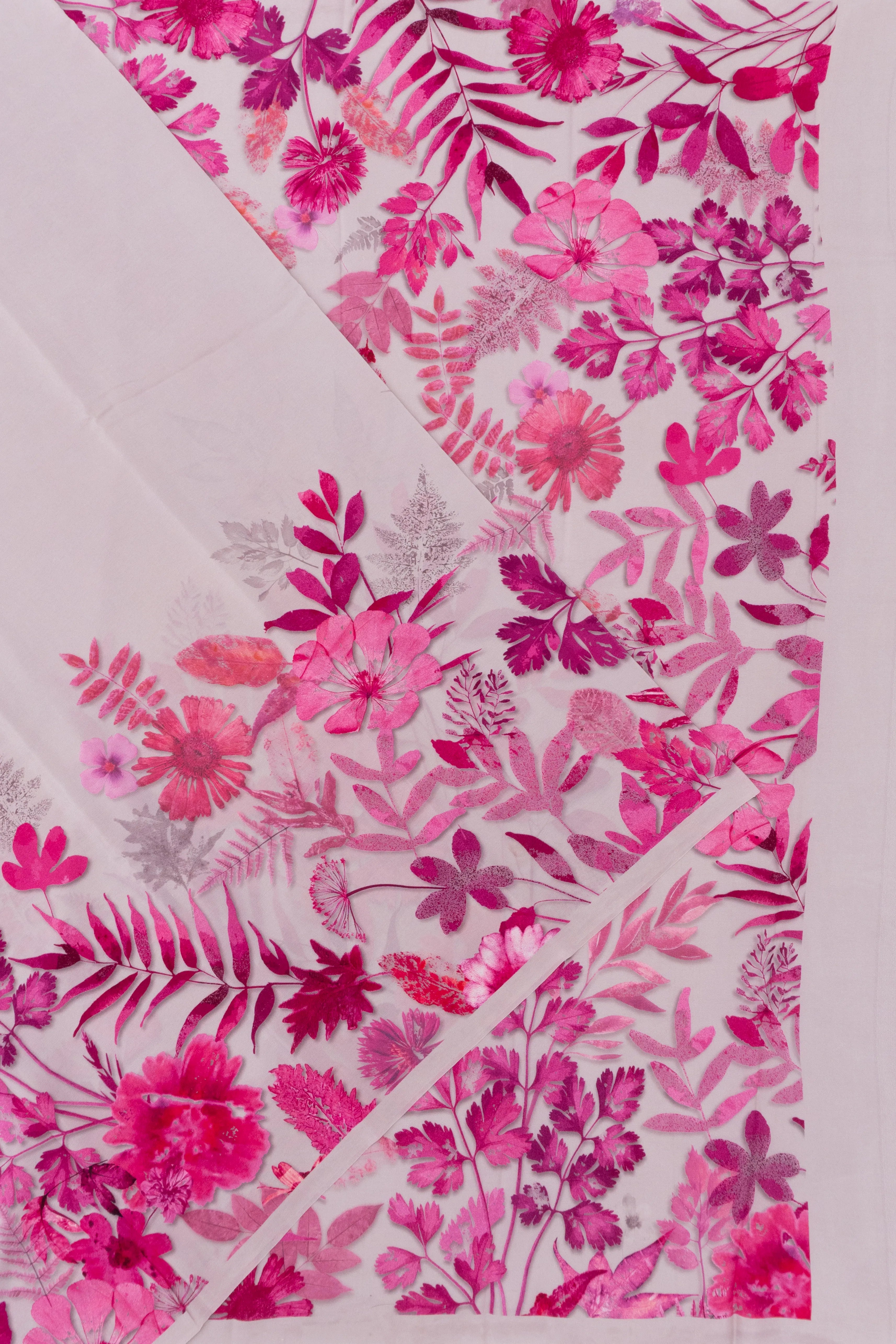Georgette Floral Printed Pale Pink Saree
