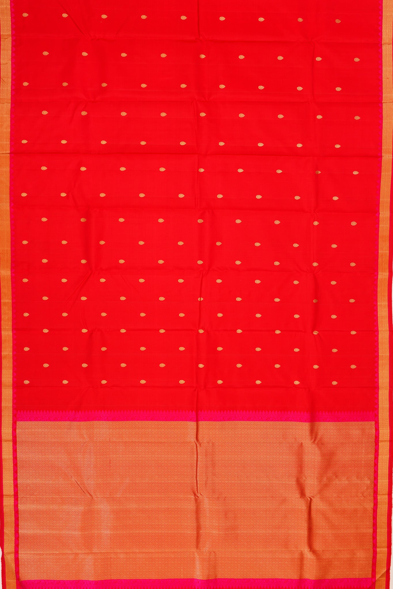 Kanchipuram Silk Butta Red Saree