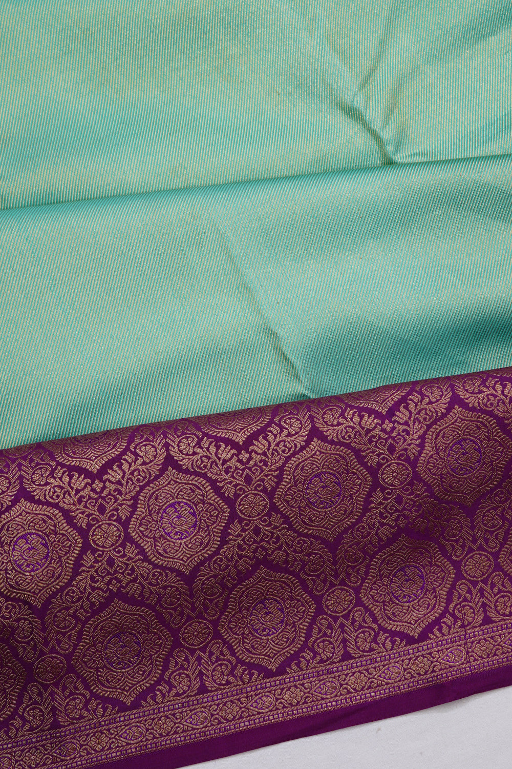 Taranga Kanchi Silk Brocade Sea Blue Saree