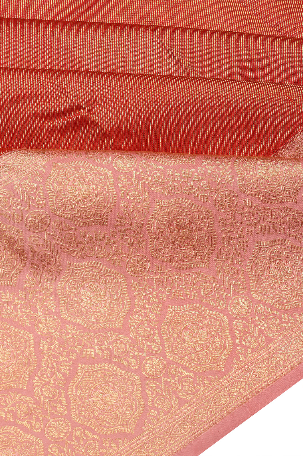 Taranga Kanchi Silk Tissue Red Saree