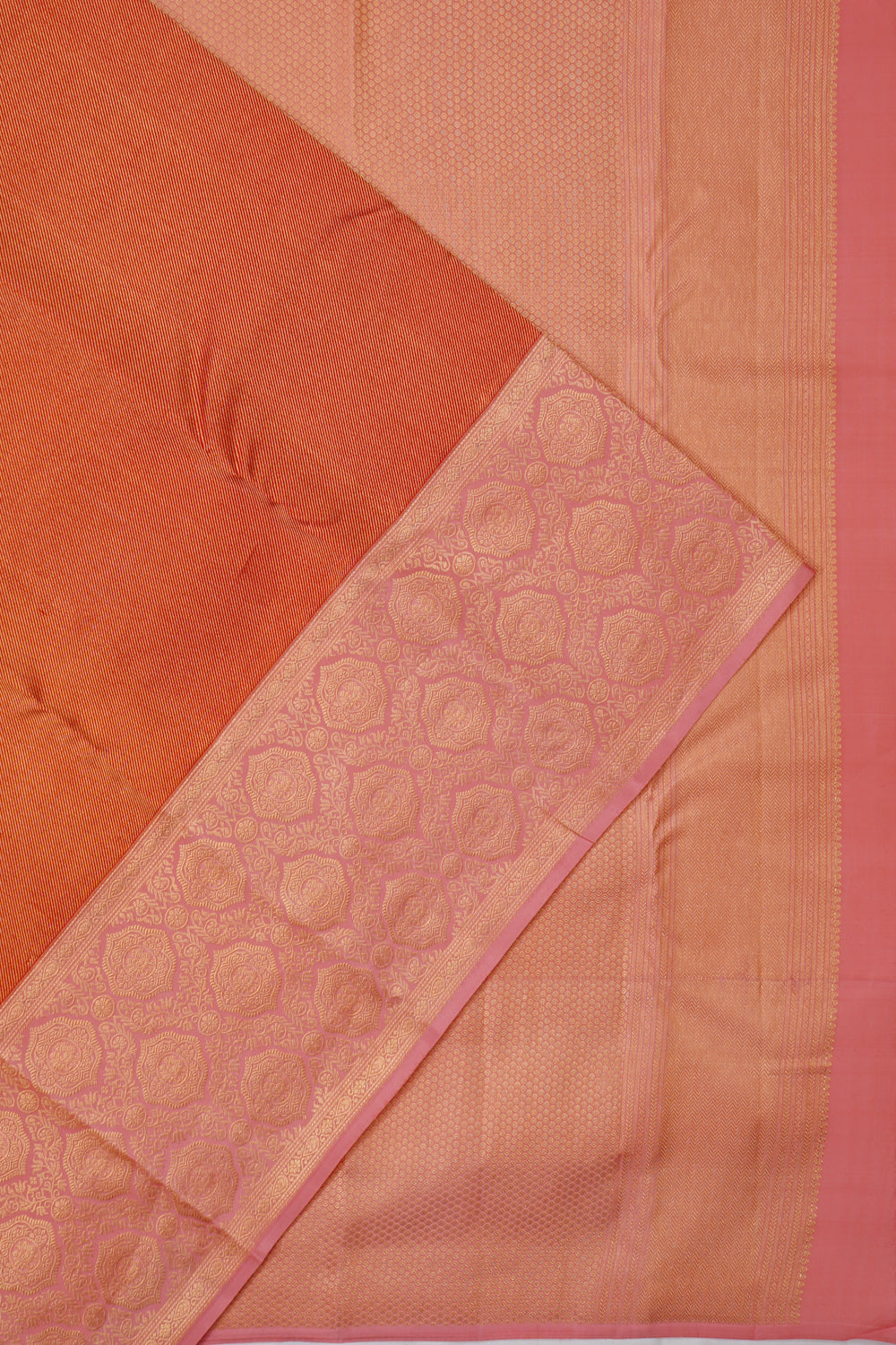 Taranga Kanchi Silk Brocade Mustard Yellow Saree