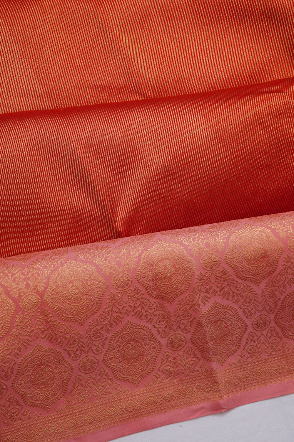 Taranga Kanchi Silk Brocade Mustard Yellow Saree