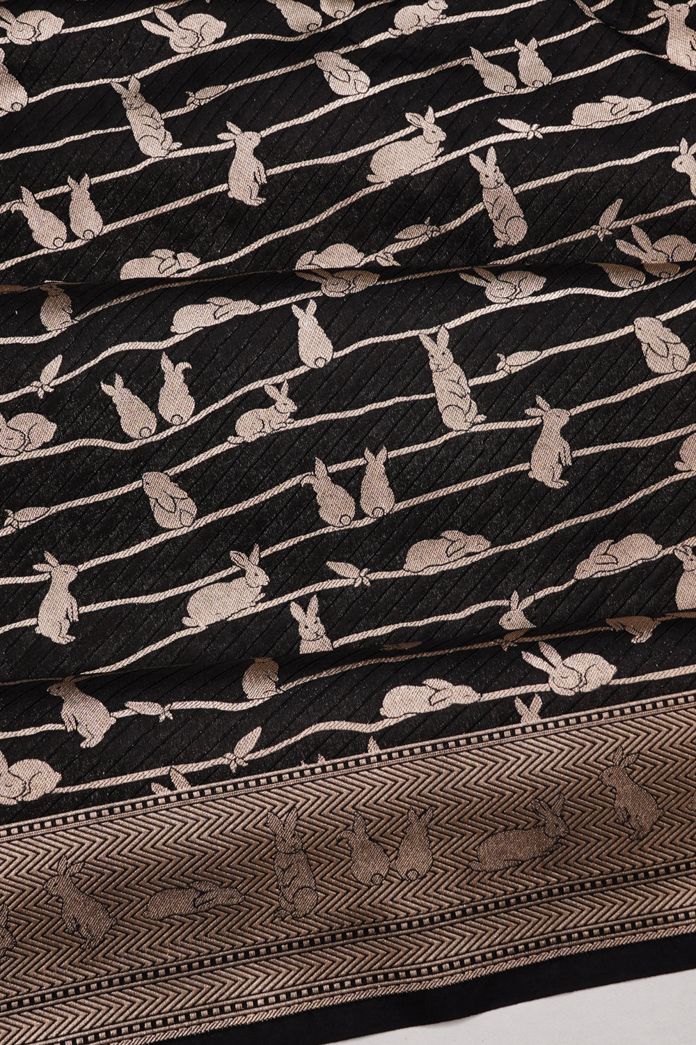 Banarasi Silk Brocade Black Saree