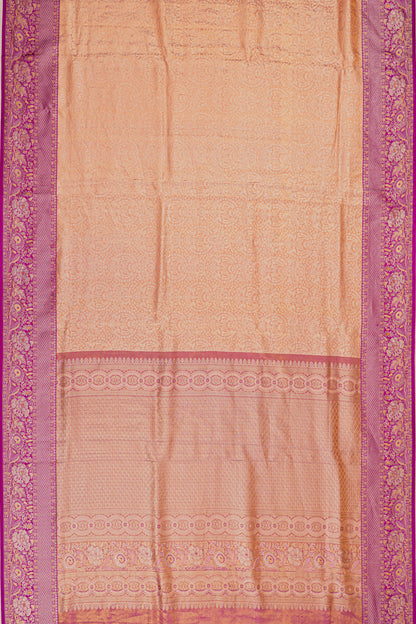 Taranga Kanchi Silk Tissue Brocade Gold Saree