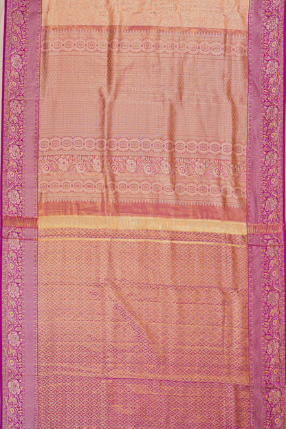 Taranga Kanchi Silk Tissue Brocade Gold Saree