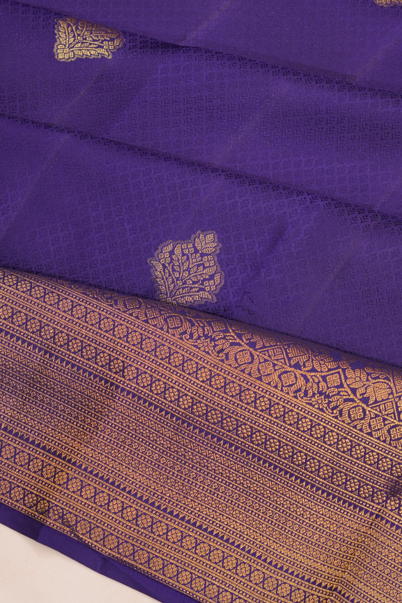 Kanchipuram Silk Jacquard And Butta Royal Blue Saree
