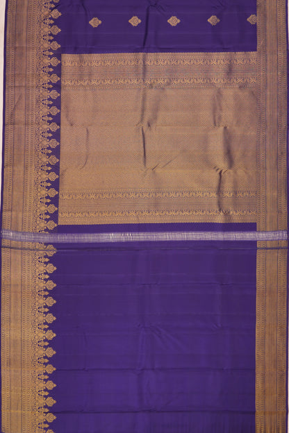 Kanchipuram Silk Jacquard And Butta Royal Blue Saree