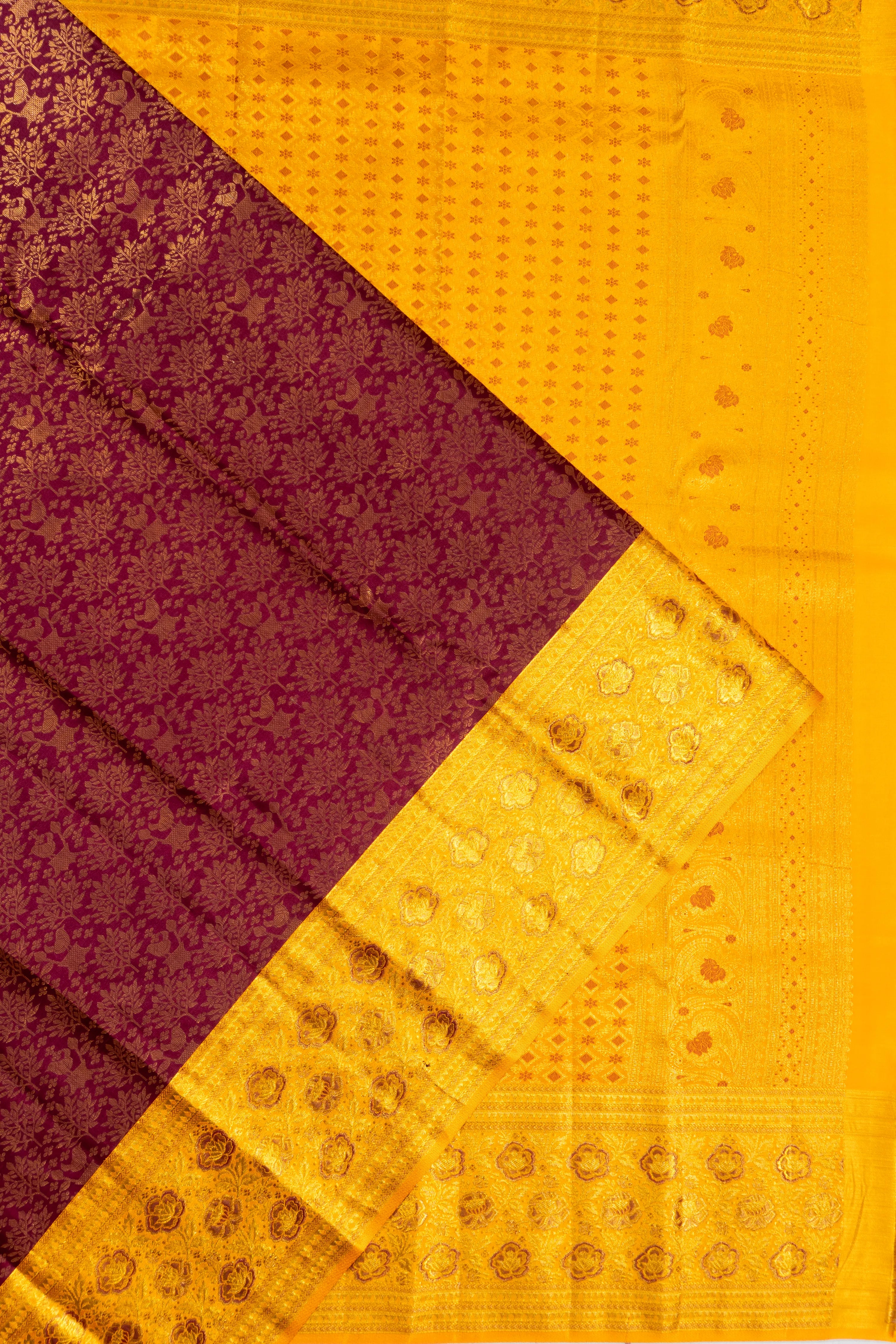 Taranga Kanchi Silk Brocade Maroon Saree