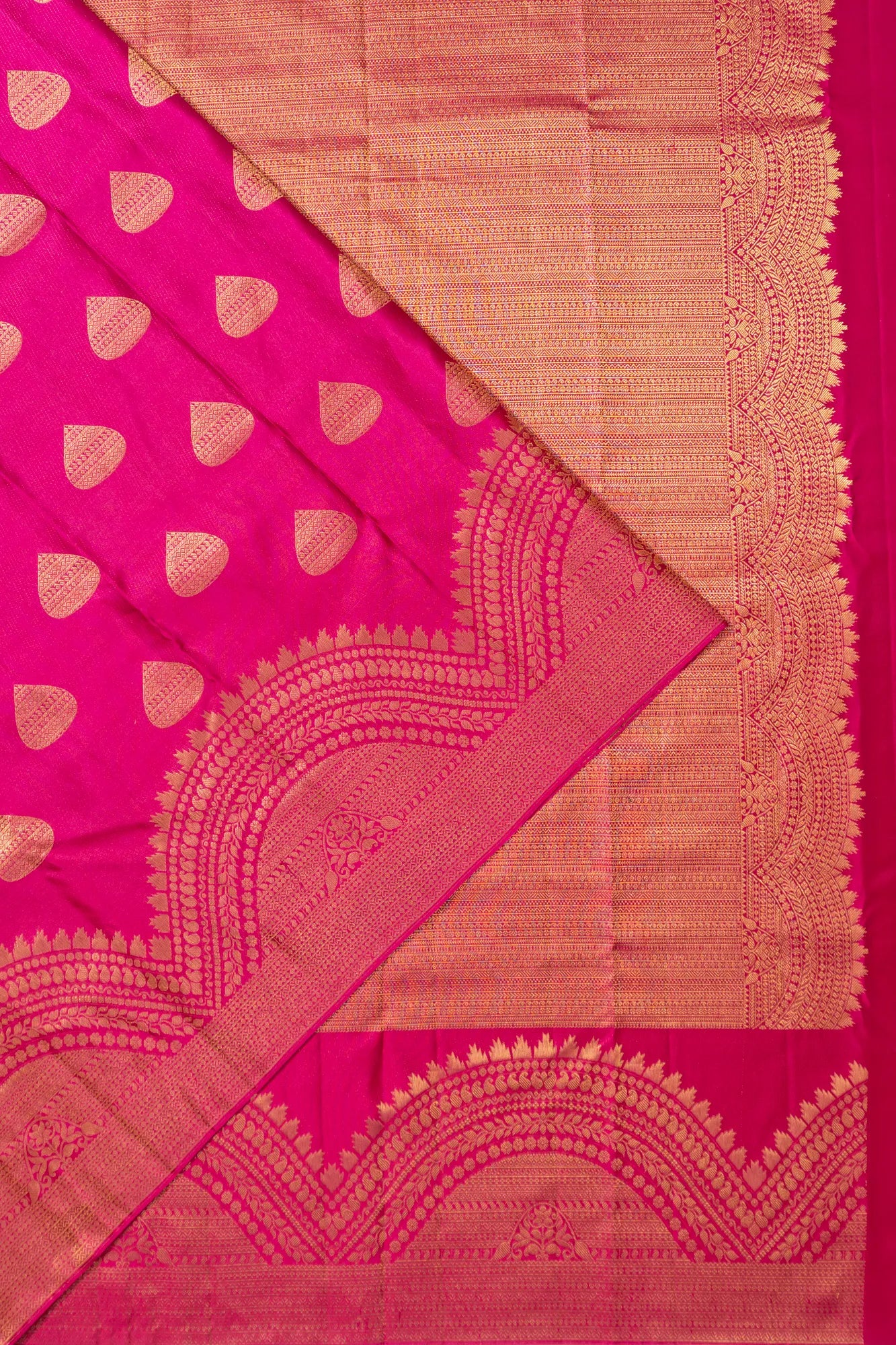 Taranga Kanchi Silk Brocade Pink Saree