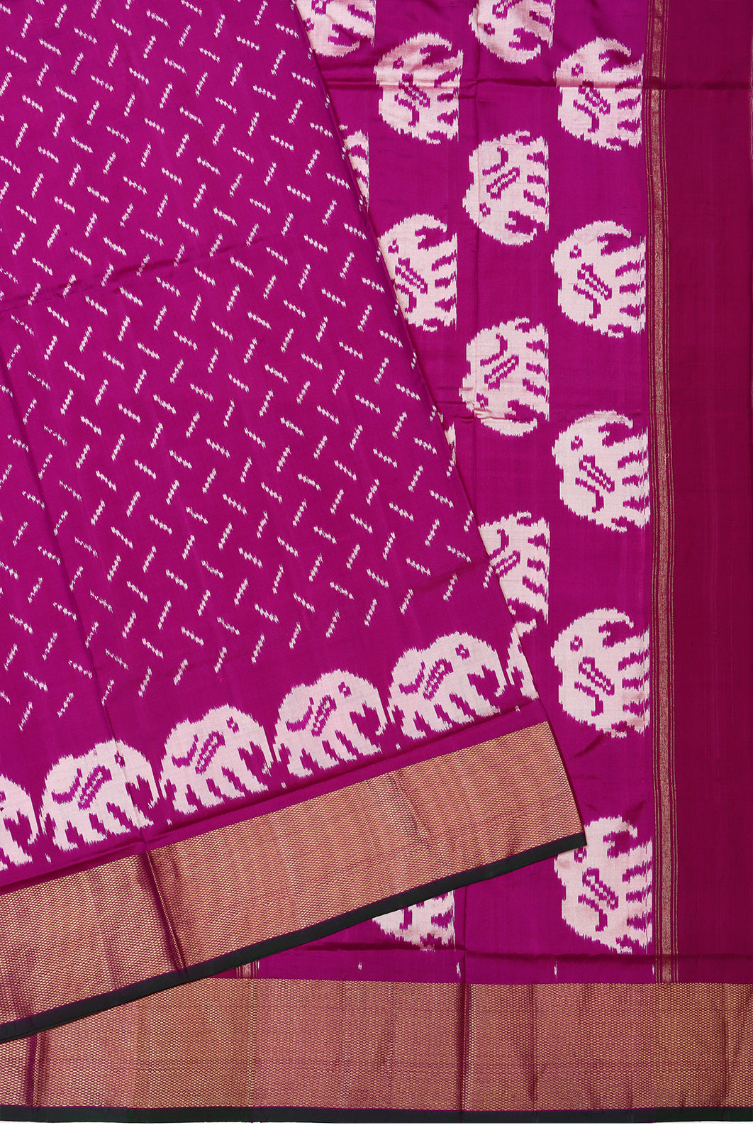 Pochampally Silk Ikat Purple Saree