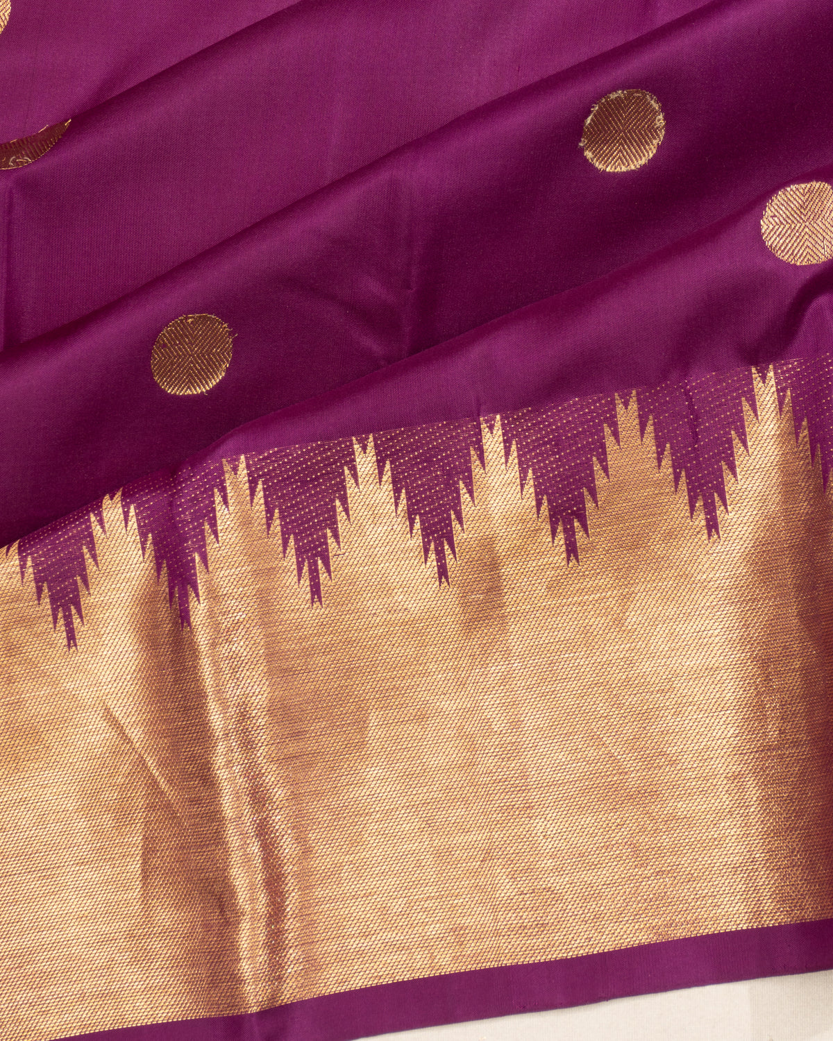 Taranga Kanchi Silk Butta Purple Saree