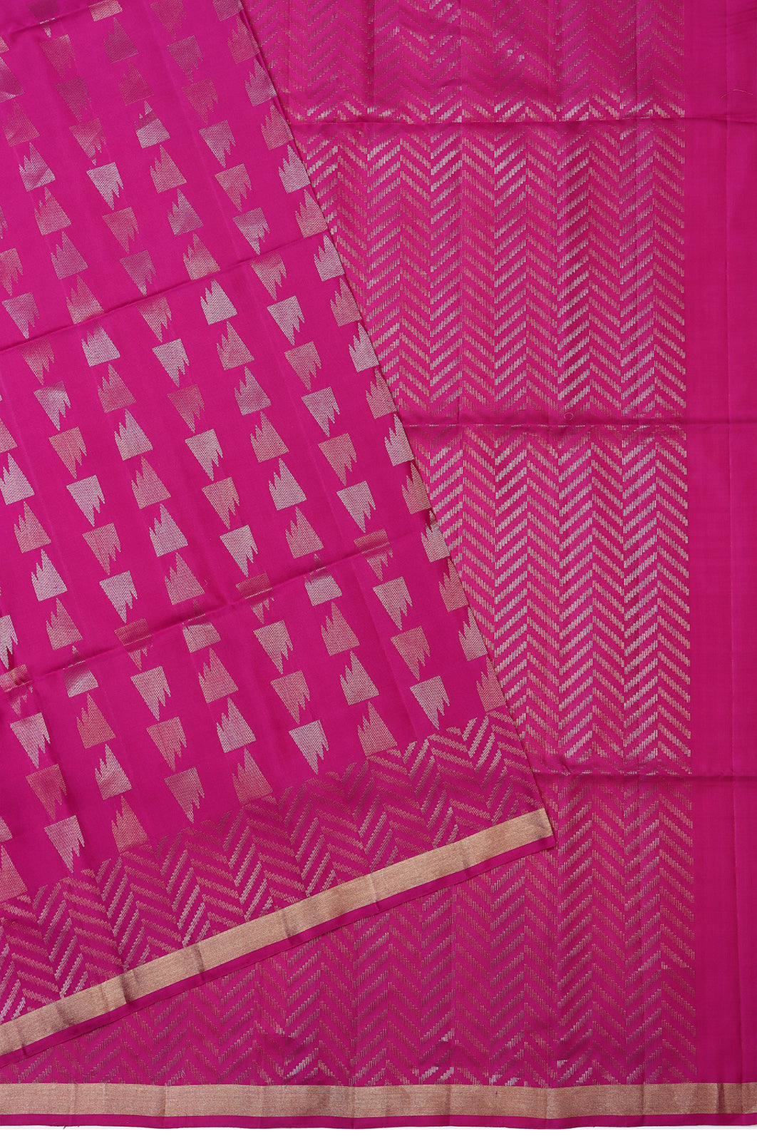 Coimbatore Silk Brocade Pink Saree