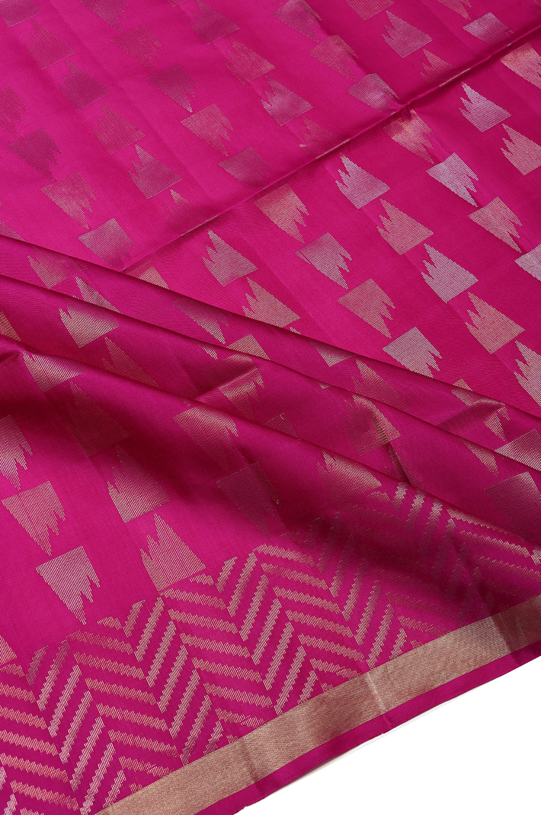 Coimbatore Silk Brocade Pink Saree