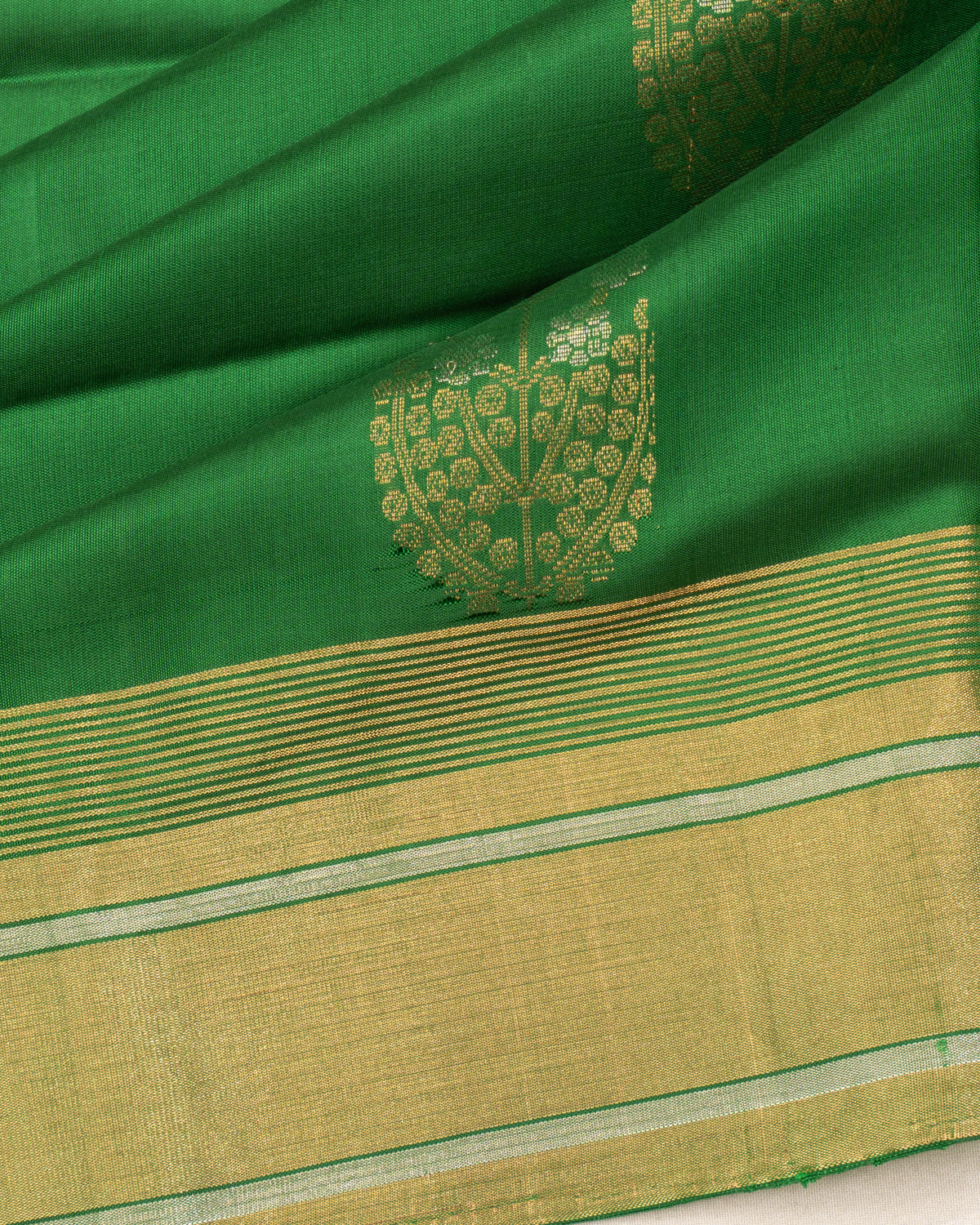Coimbatore Soft Silk Butta Green Saree