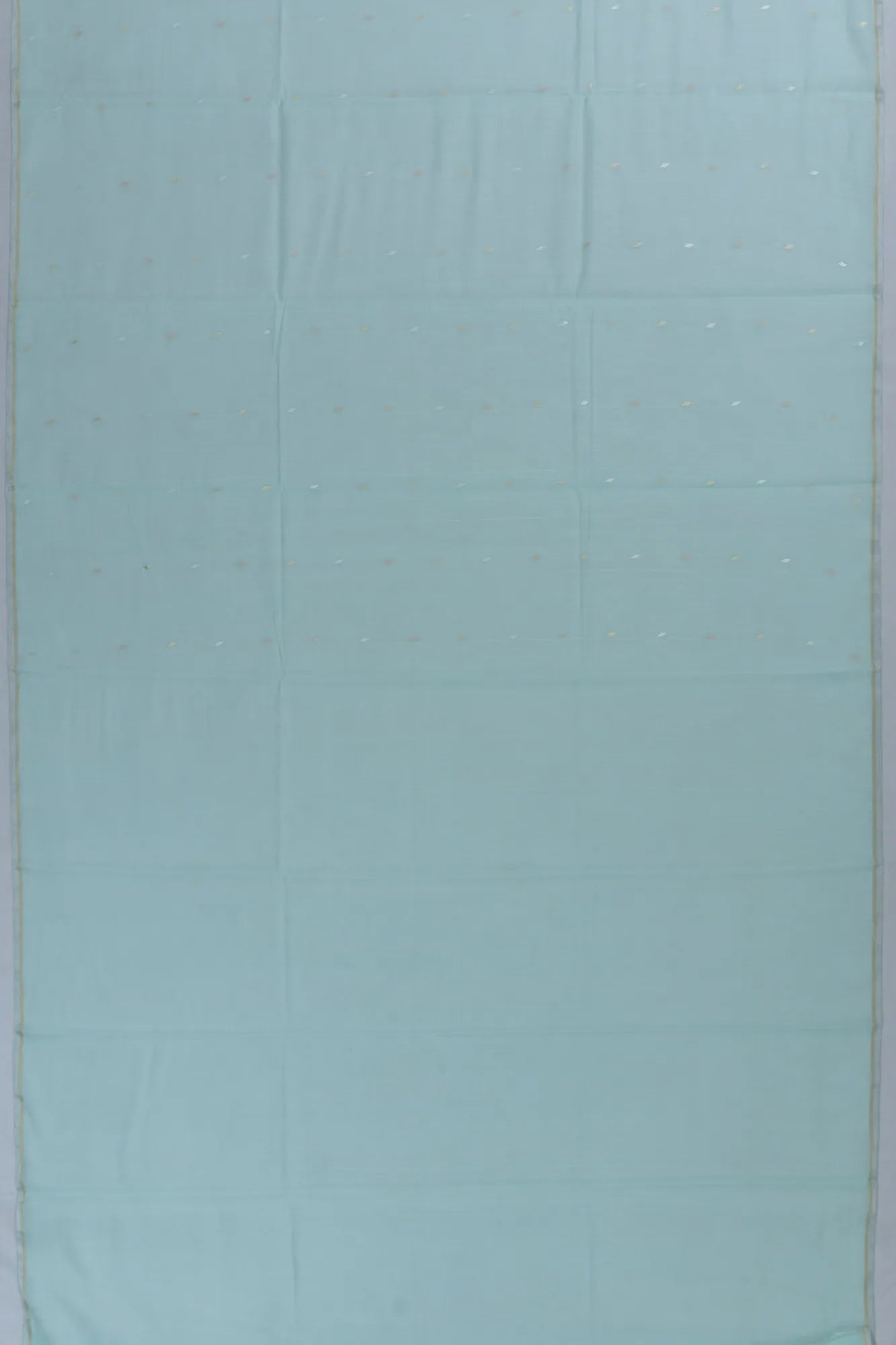 Cotton By Tussar Butta Sea Green Saree