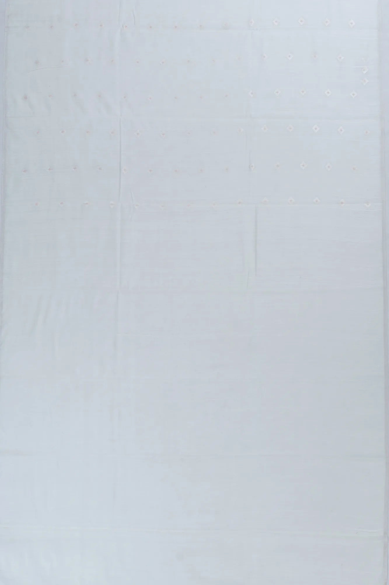 Cotton By Tussar Butta White Saree