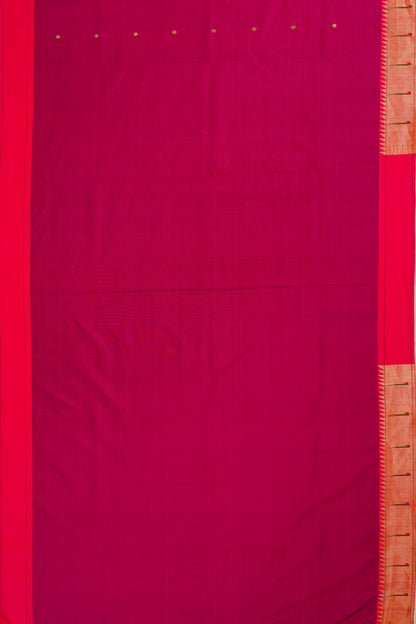 Paithani Silk Butta Purple Saree With Single Muniya Border