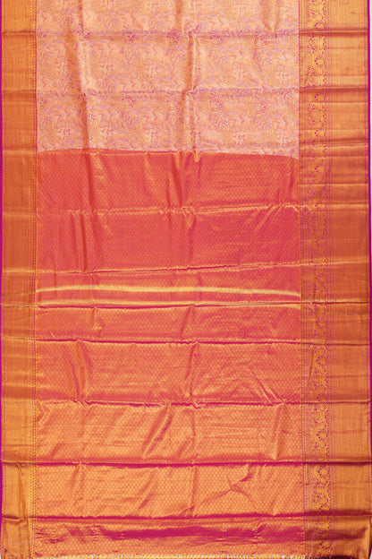Taranga Kanchi Silk Tissue Brocade Baby Pink Saree