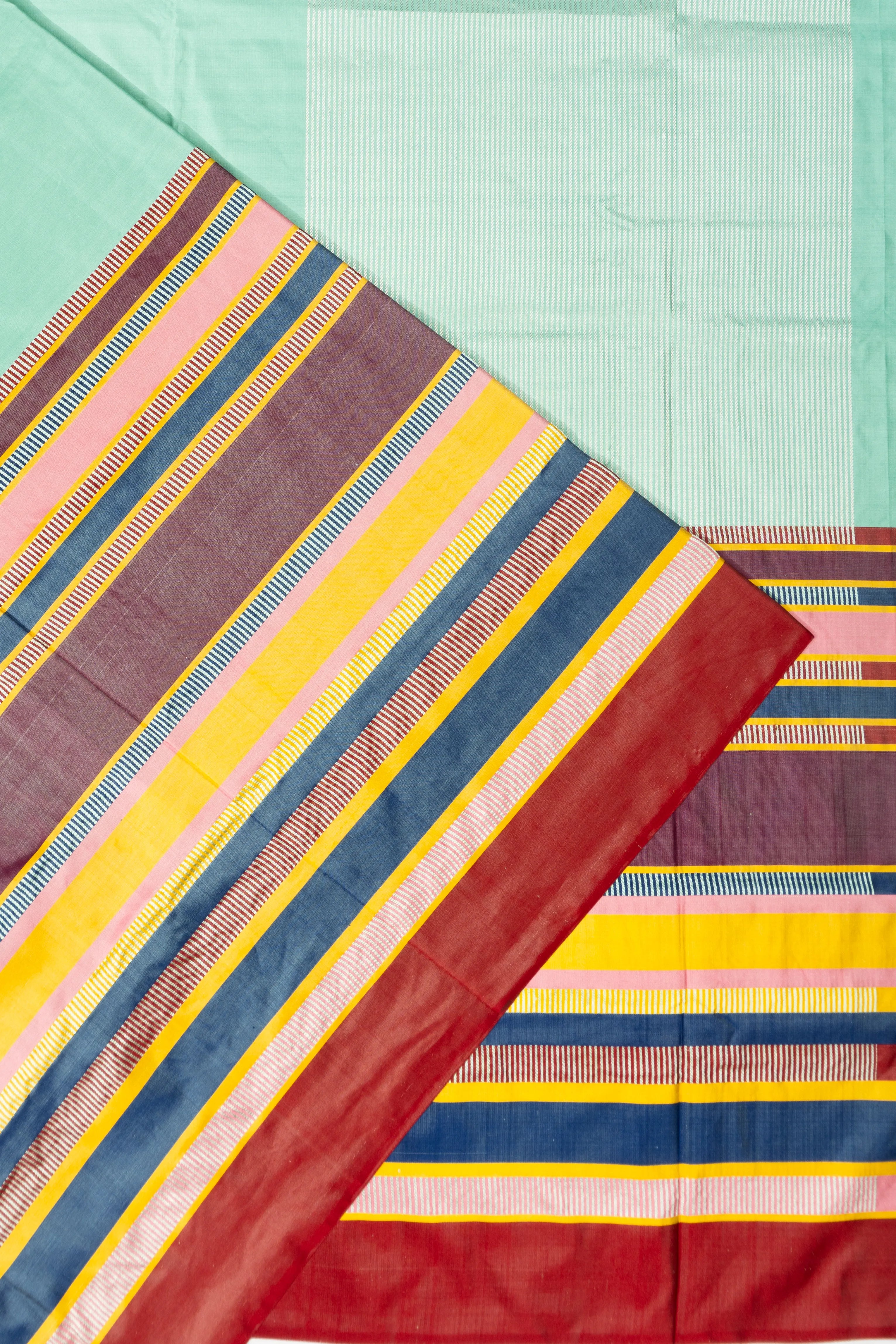 Banarasi Silk Plain Sea Blue Saree