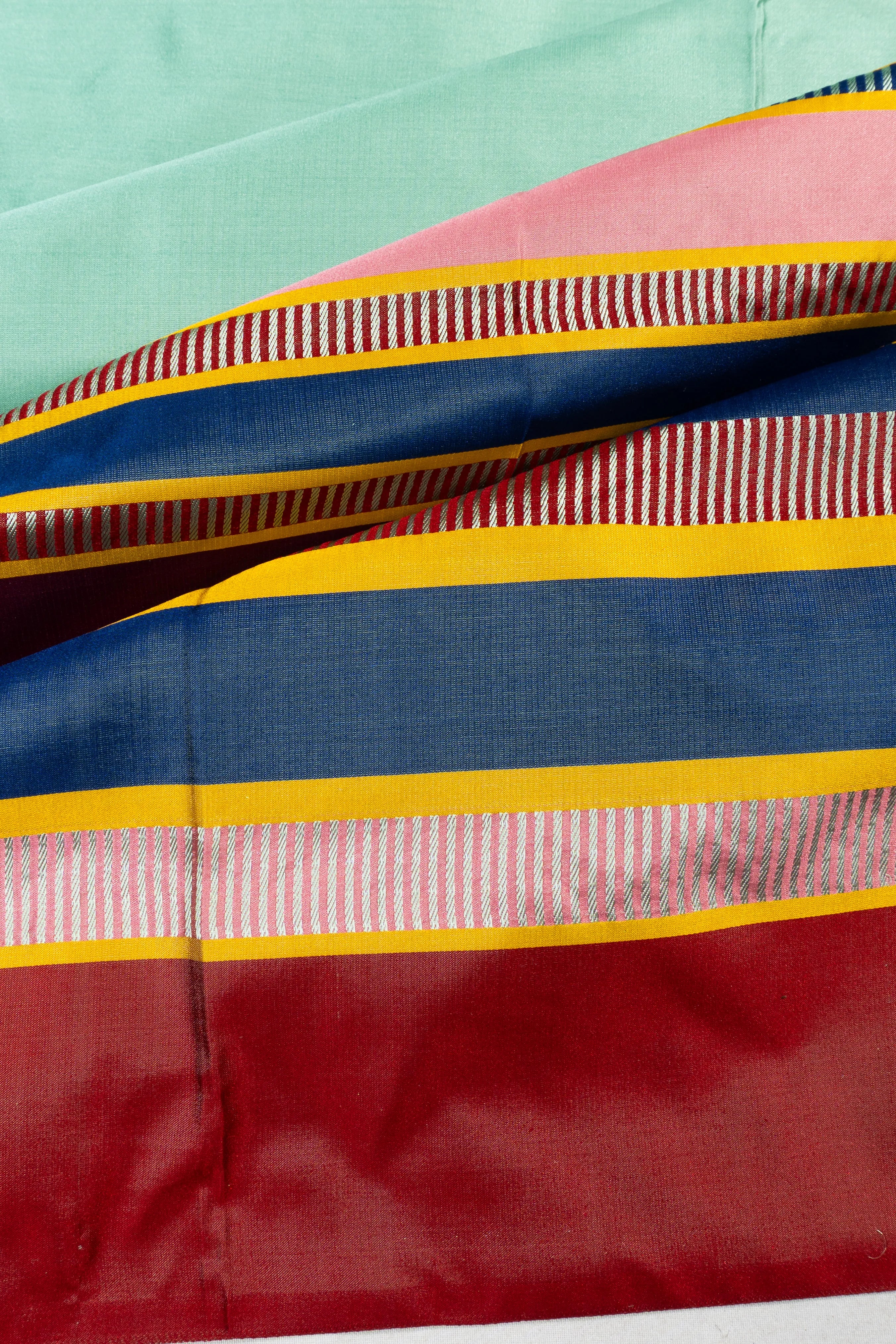 Banarasi Silk Plain Sea Blue Saree