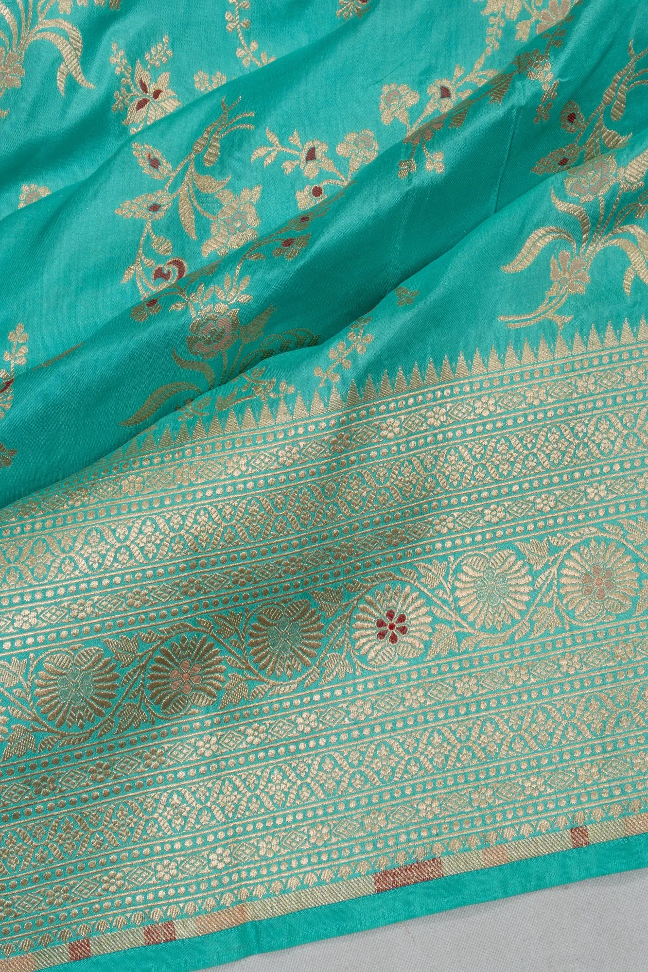 Banarasi Silk Jaal Sky Blue Saree