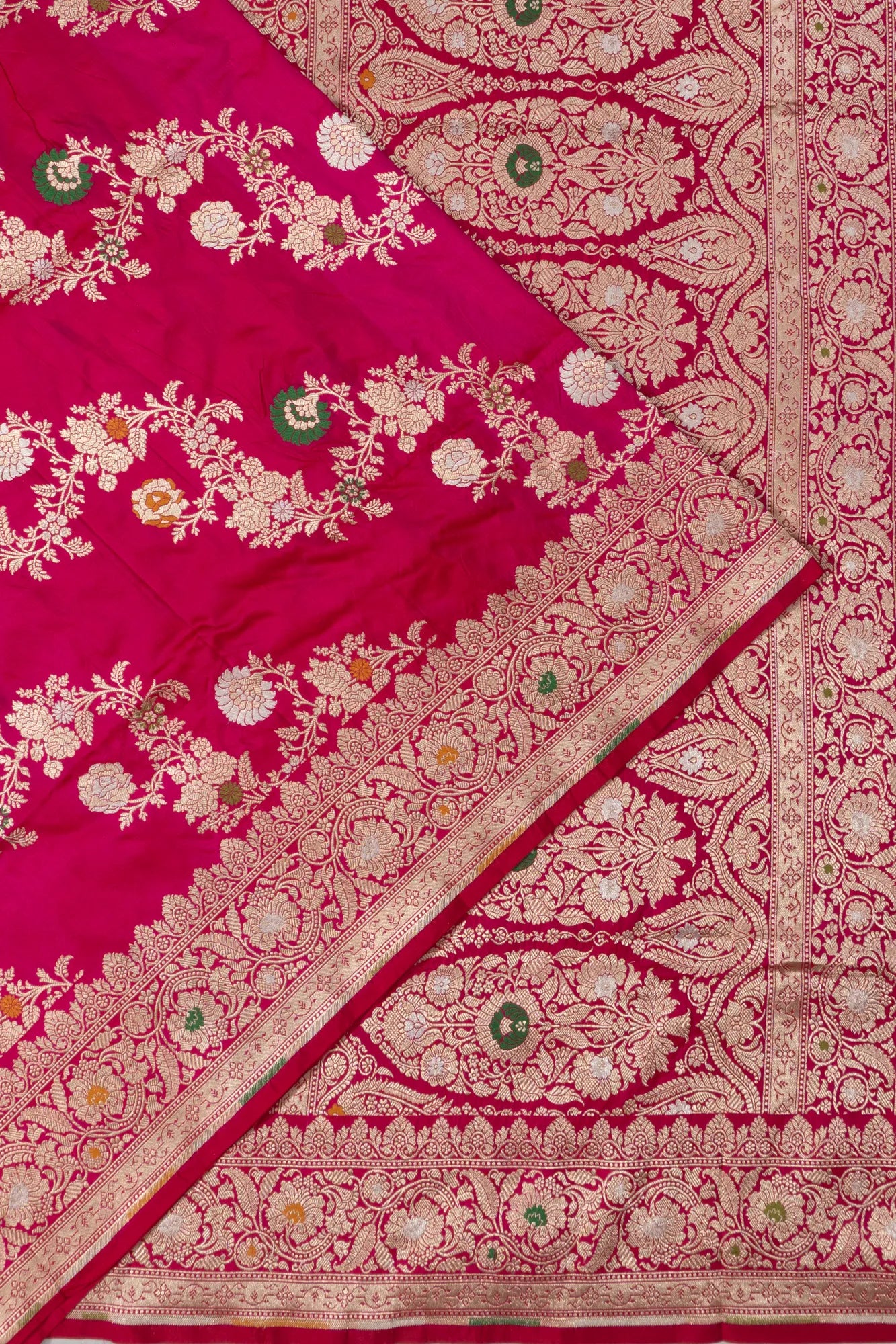 Banarasi Silk Jaal Pink Saree