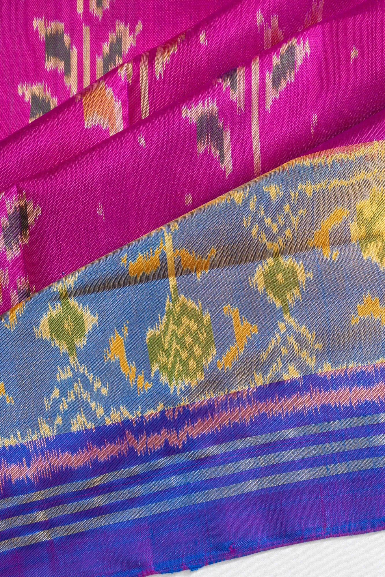 Rajkot Patola Silk Ikat Pink Saree