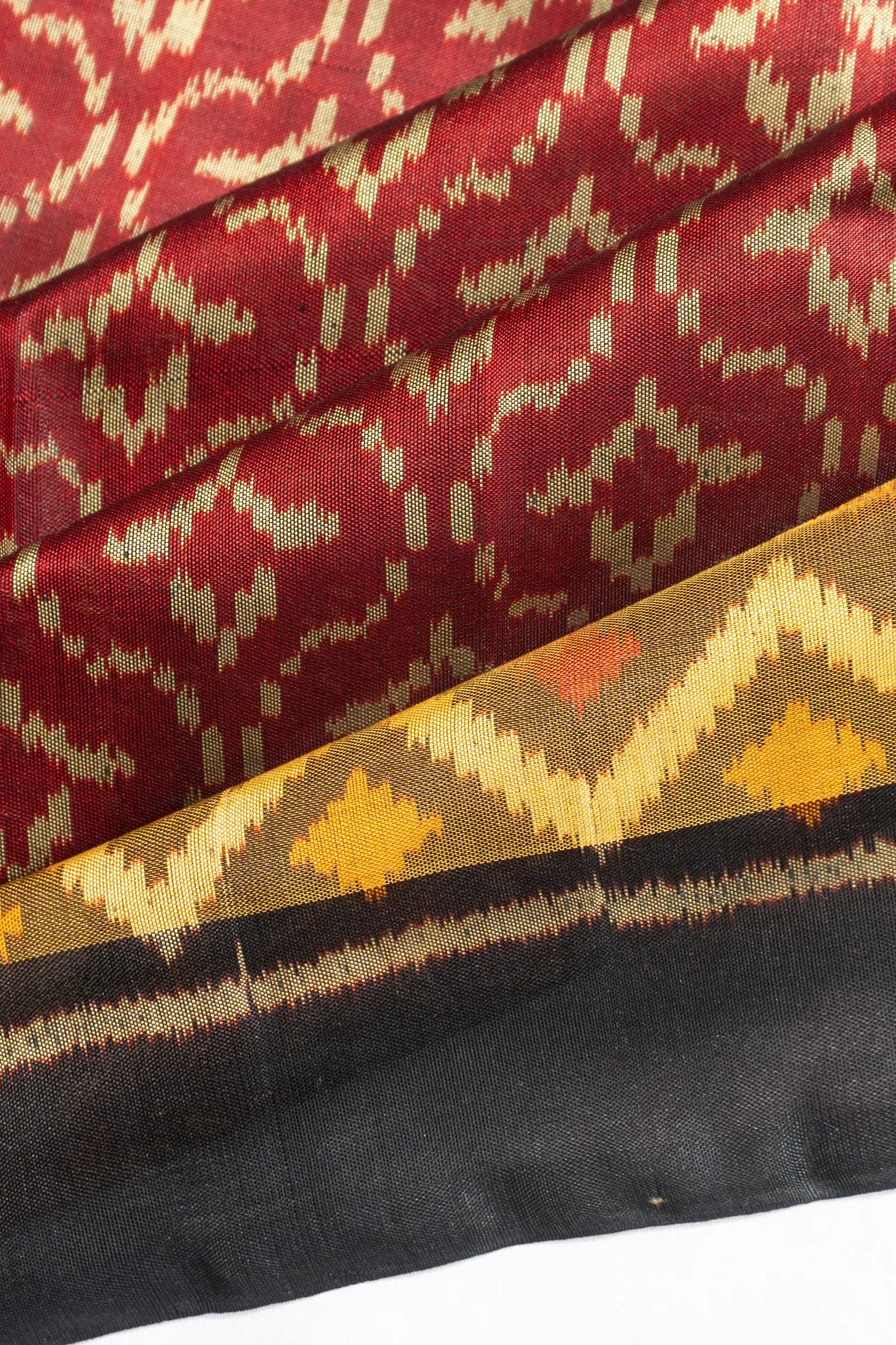 Rajkot Patola Silk Ikat Brown Saree