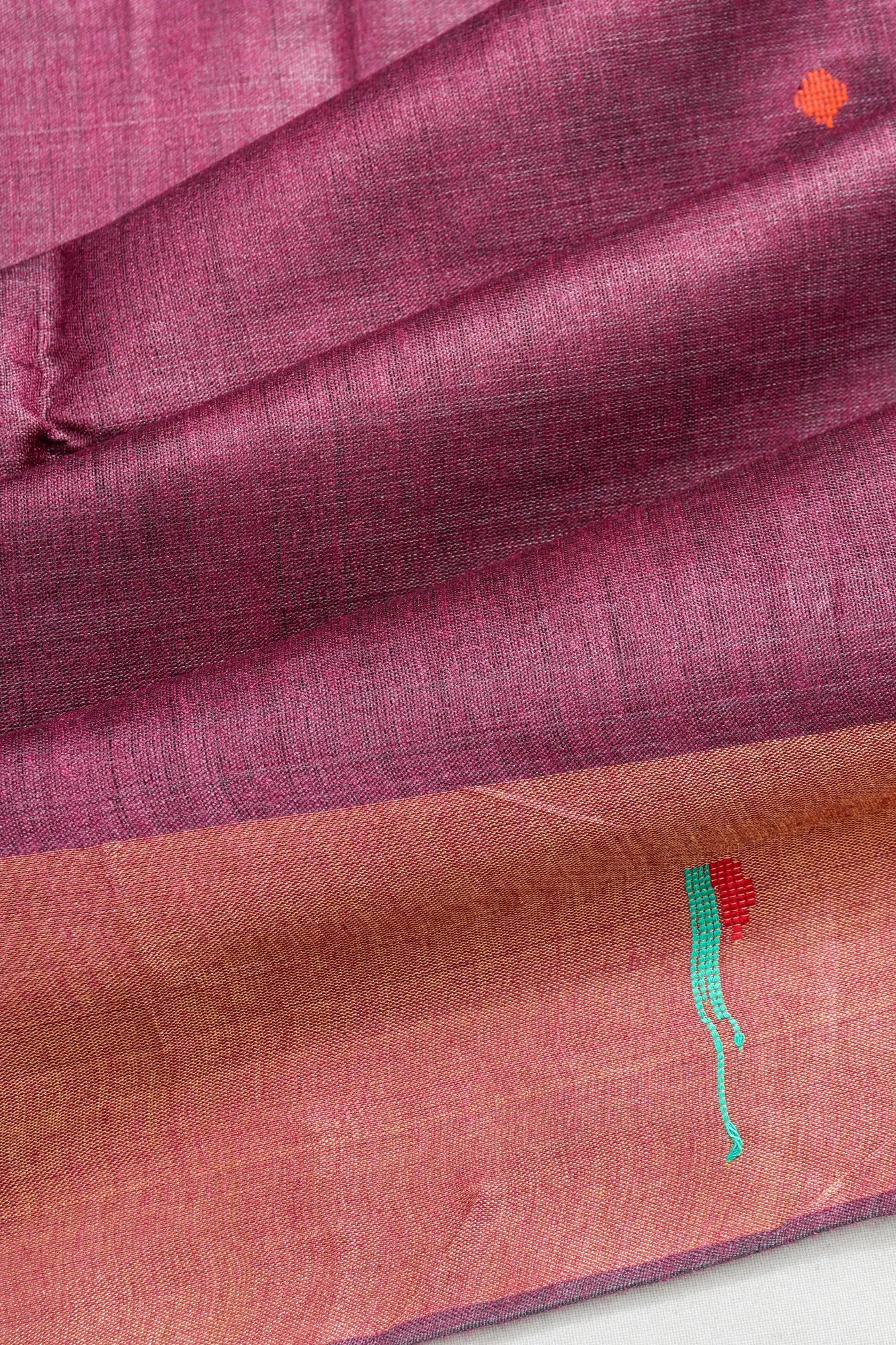Tussar Butta Lilac Saree