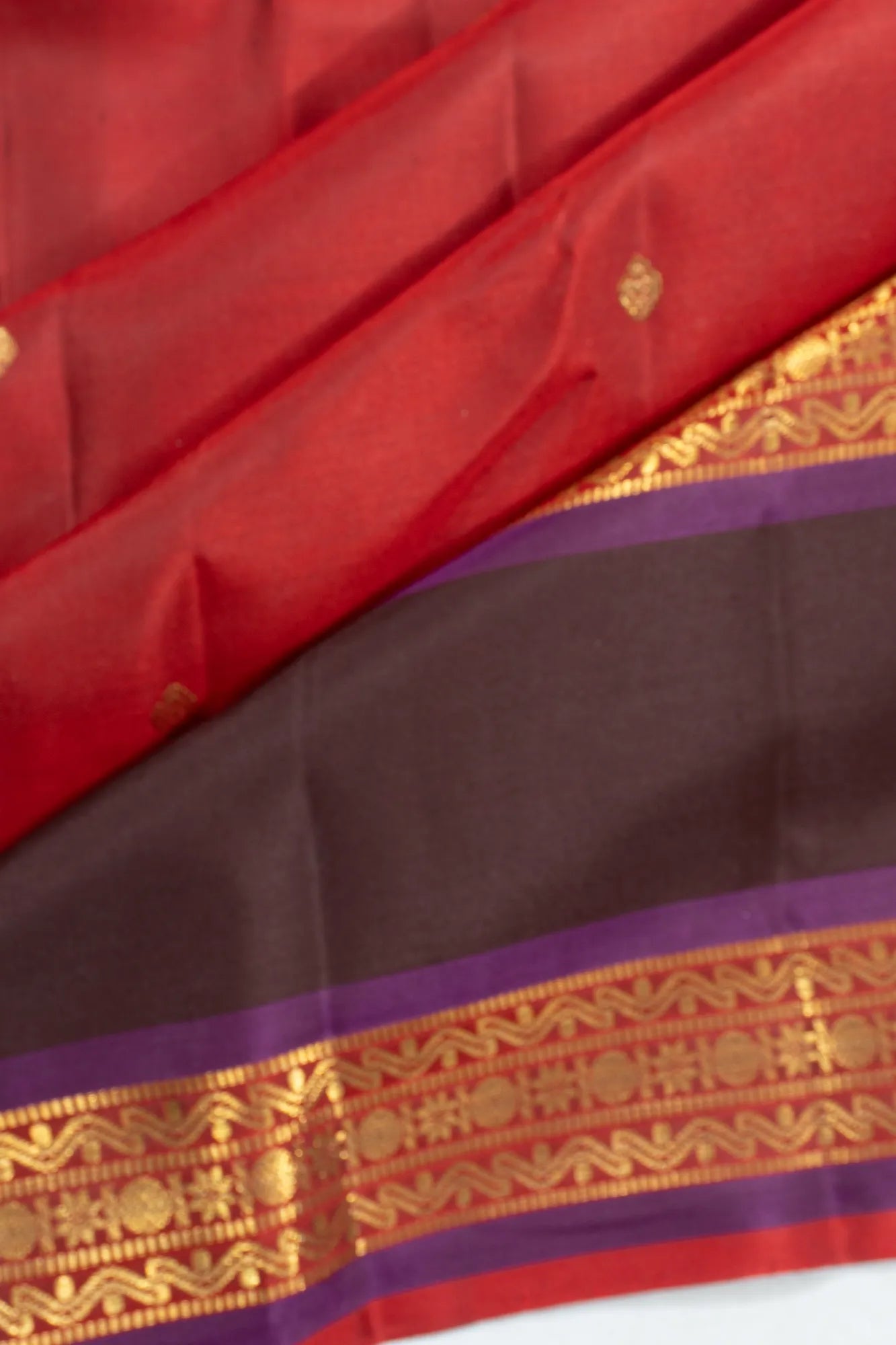 Classic Kanchipuram Silk Butta Maroon Saree