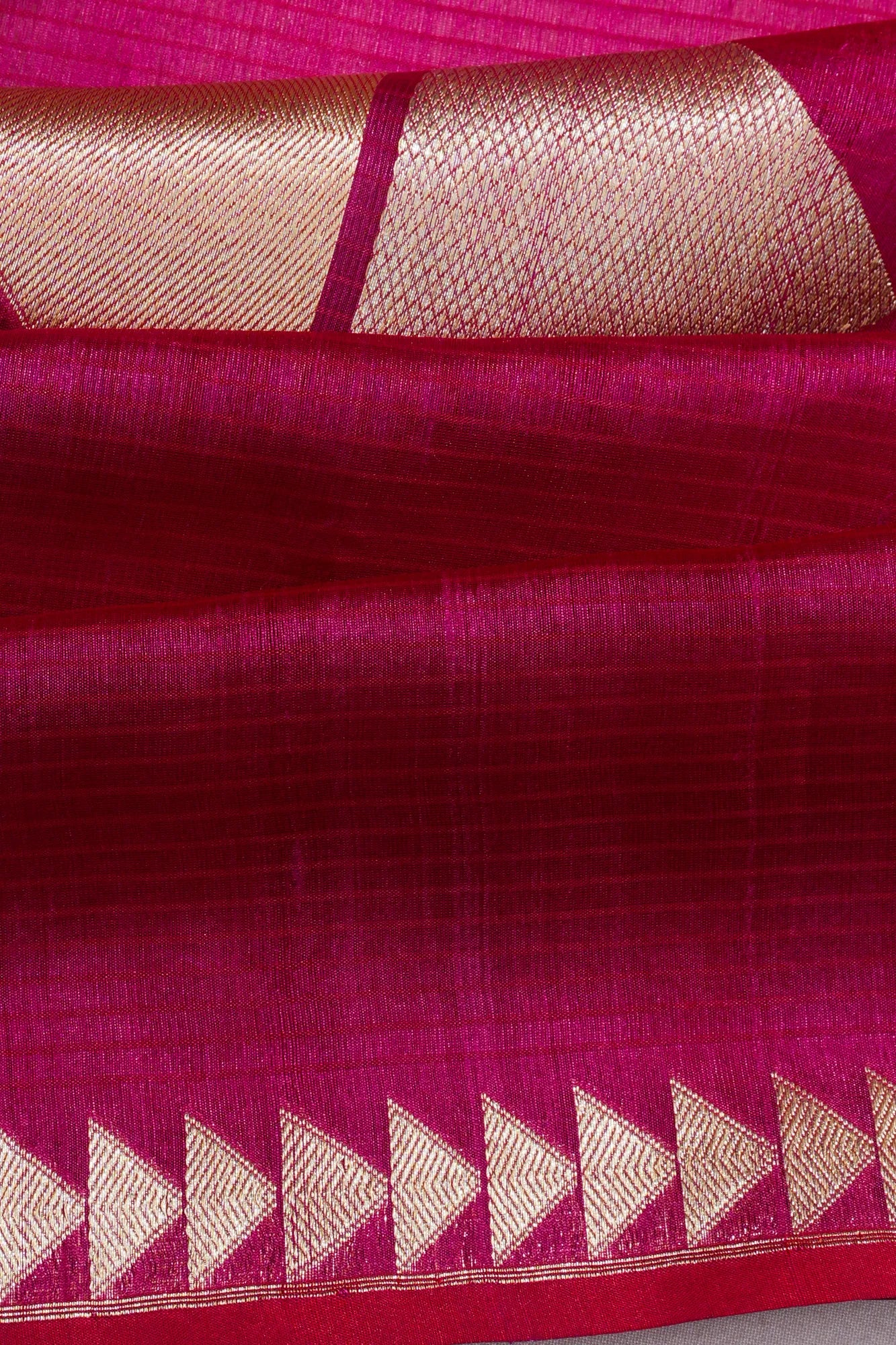 Banarasi Silk Brocade Pink Saree