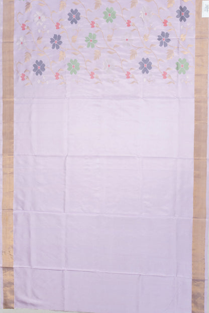 Uppada Silk All Over Jamdani Lavender Saree