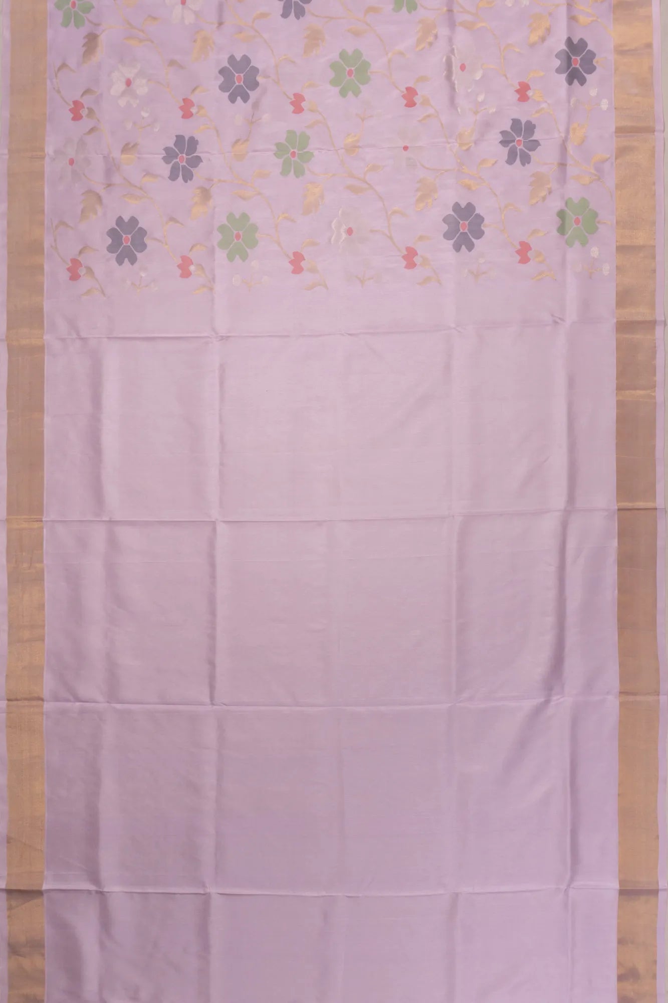 Uppada Silk All Over Jamdani Lavender Saree