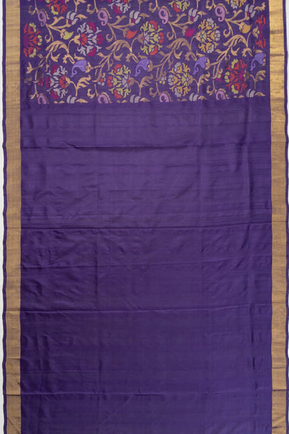 Uppada Silk All Over Jamdani Violet Saree