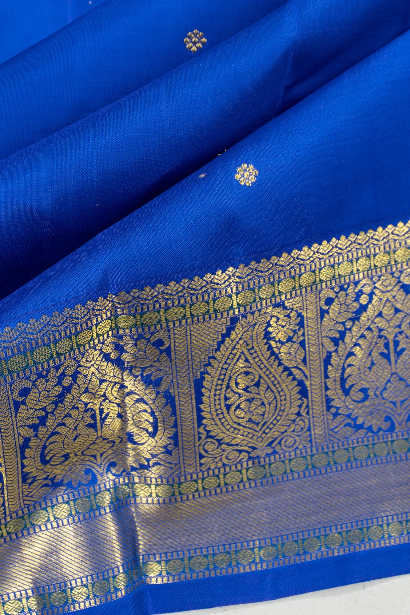 Kanchipuram Silk Butta Royal Blue Saree