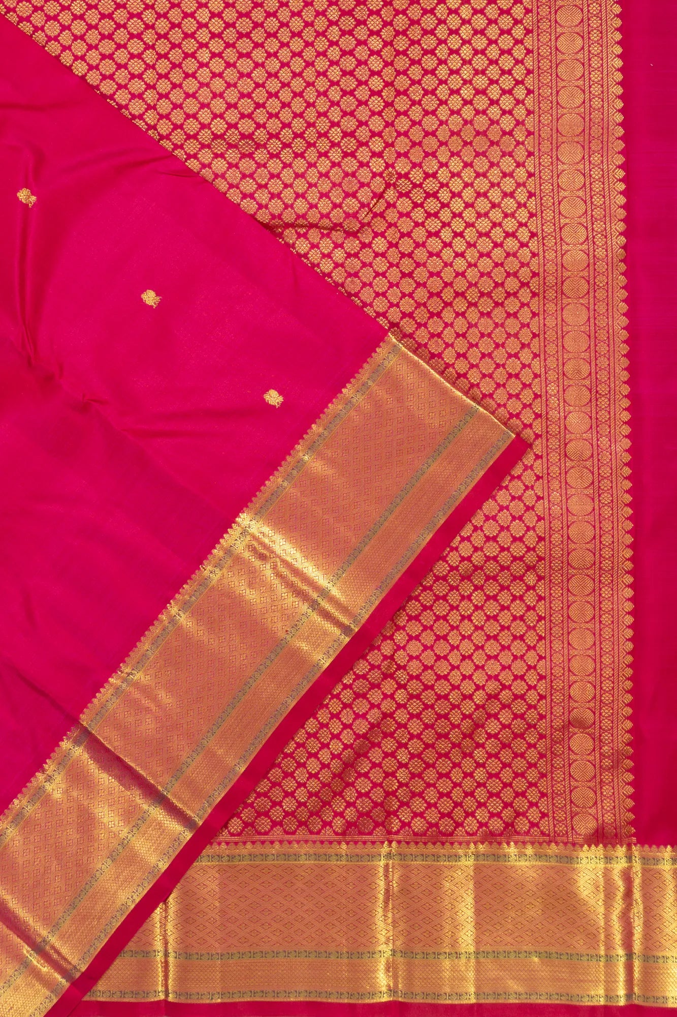 Kanchipuram Silk Butta Pink Saree