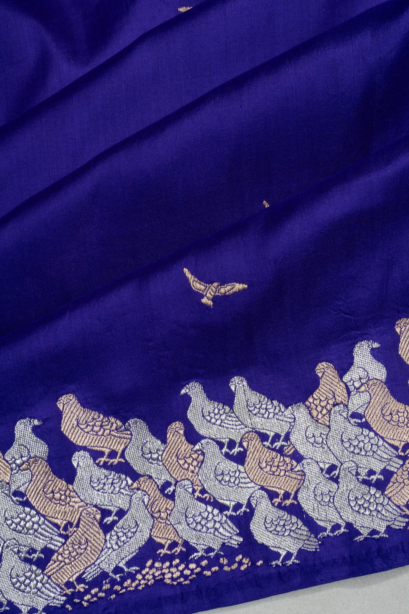 Banarasi Silk Butta Royal Blue Saree