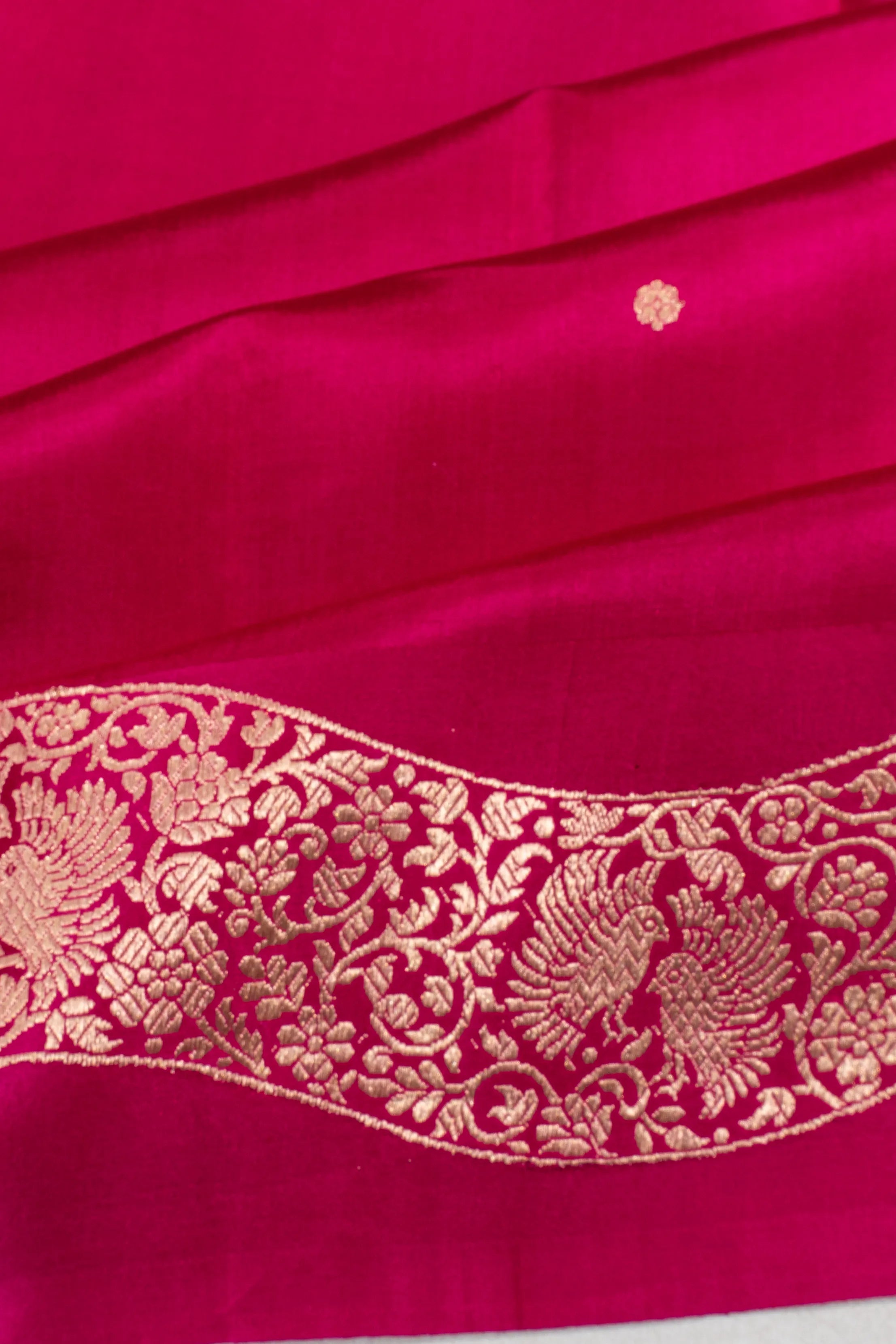 Banarasi Silk Butta Pink Saree