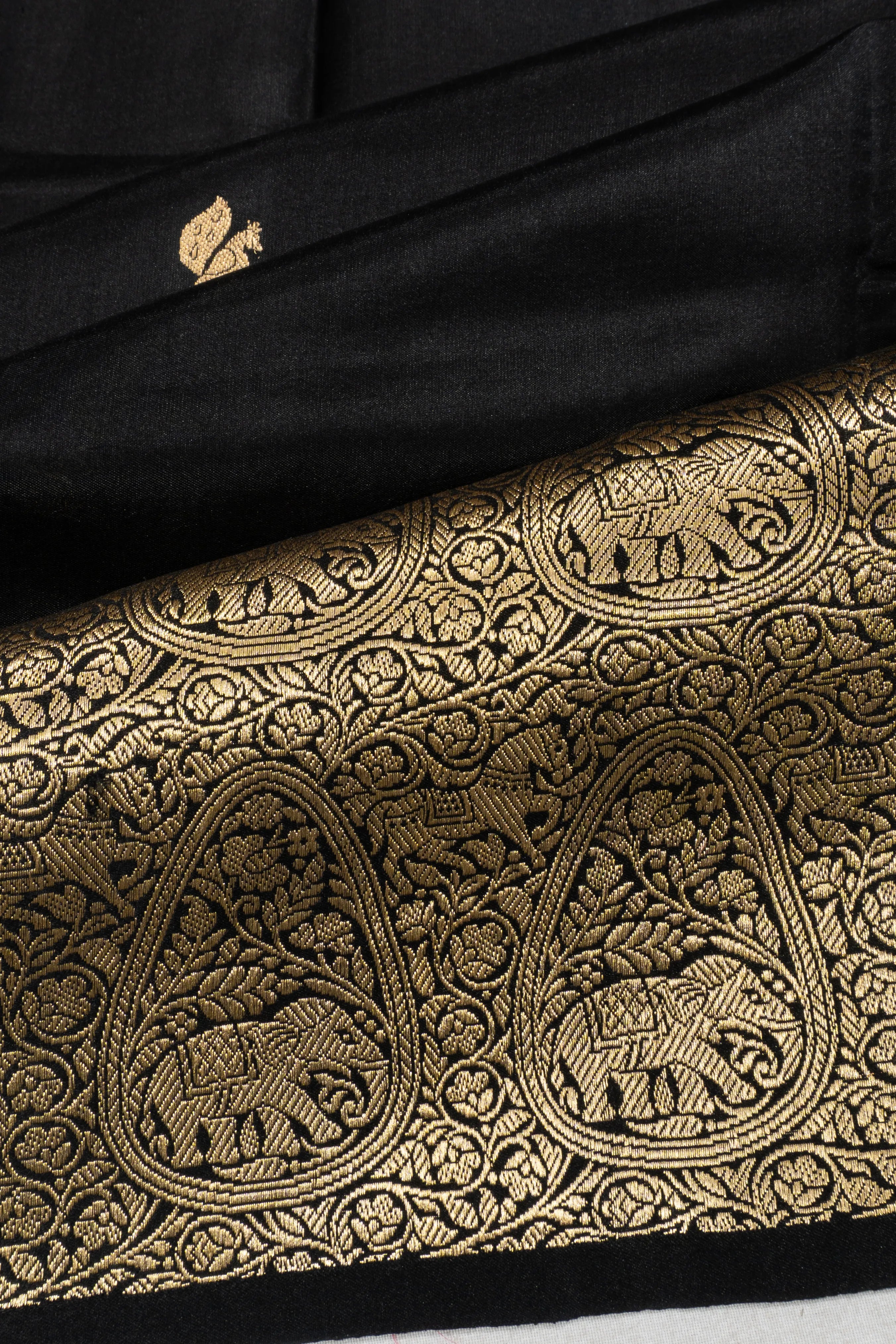 Banarasi Silk Butta Black Saree