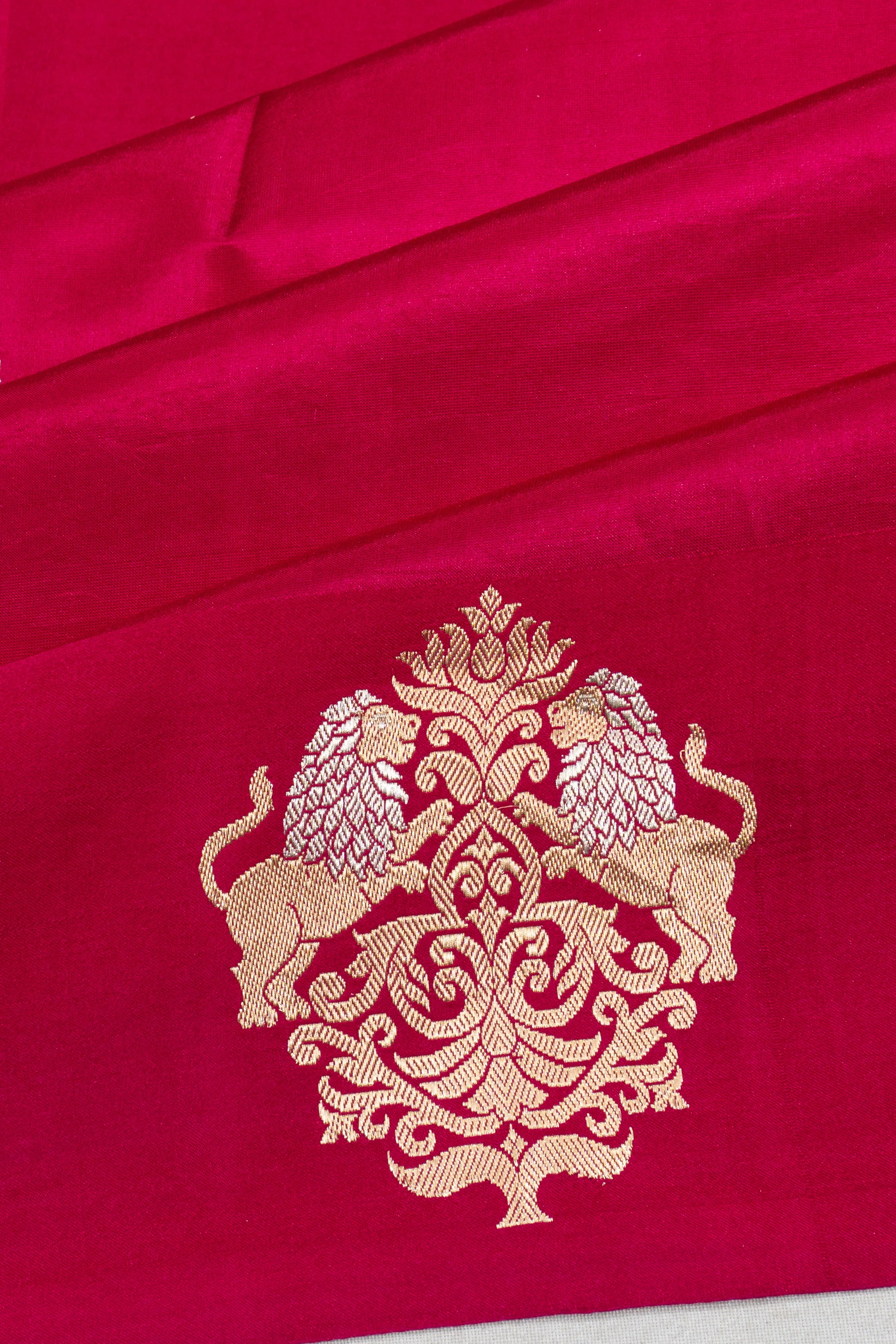 Banarasi Katan Silk Butta Pink Saree